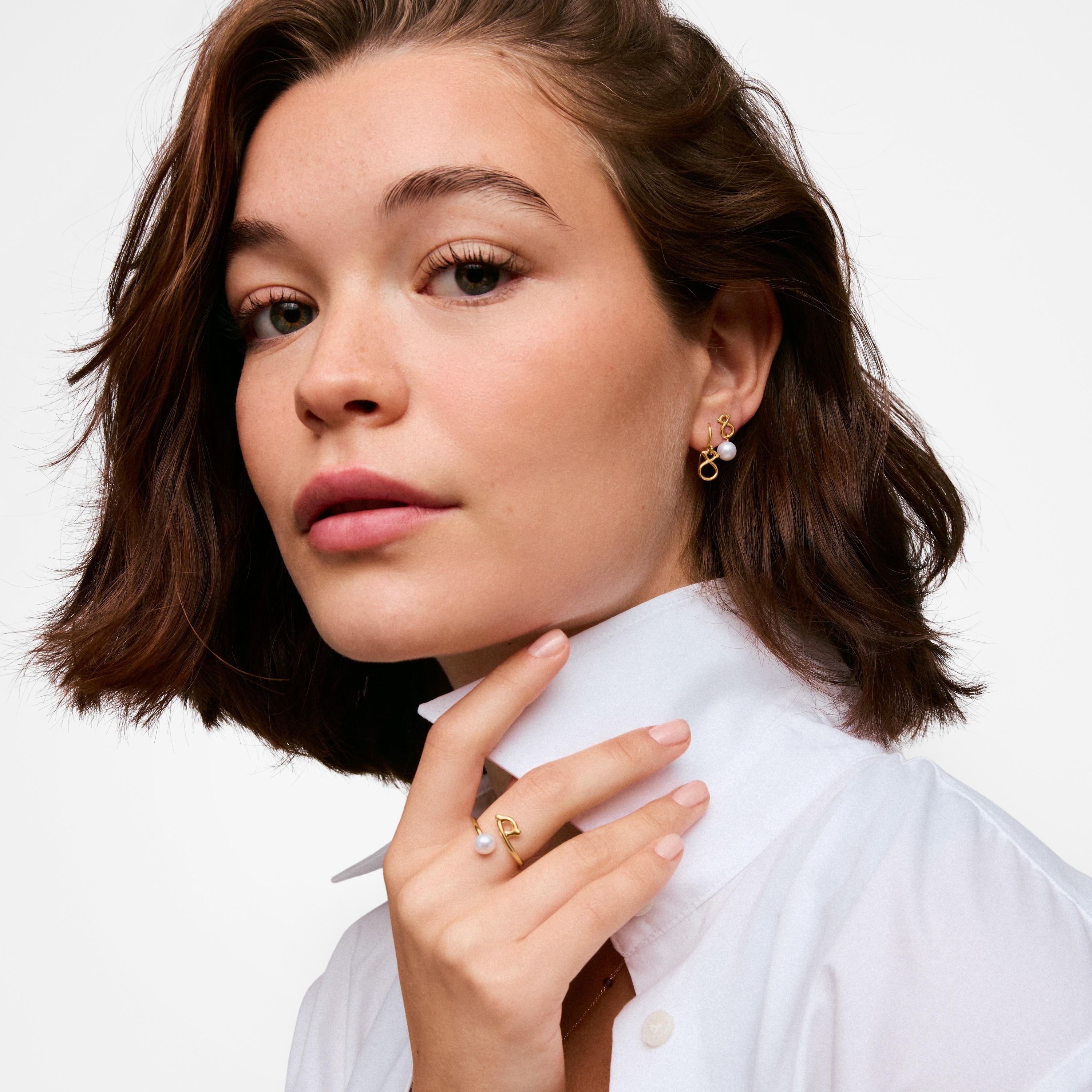 9kt gold bear-motif Hook earrings TOUS Infinity