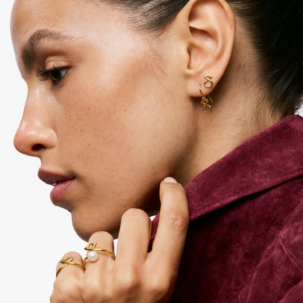 Ohrh&auml;nger aus 9&nbsp;kt Gold mit B&auml;renmotiv TOUS Infinity