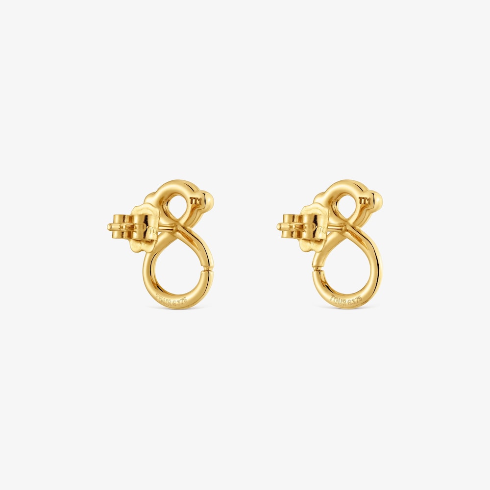 14&nbsp;mm 9kt gold bear-motif Earrings TOUS Infinity