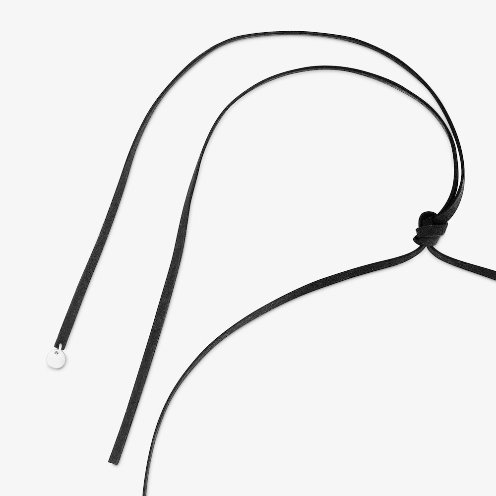 Long 40-mm steel and black cord Necklace TOUS Kaos