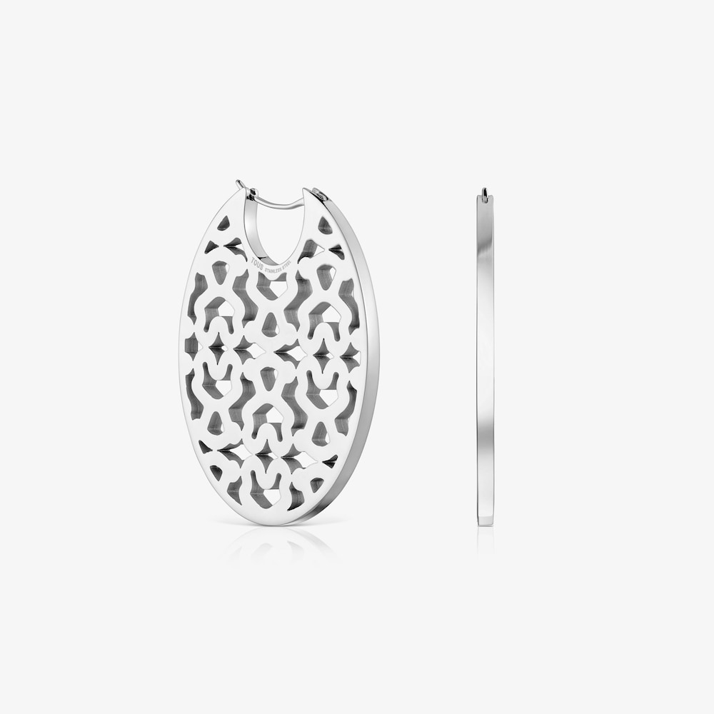 Brincos em a&ccedil;o 40 mm TOUS Kaos