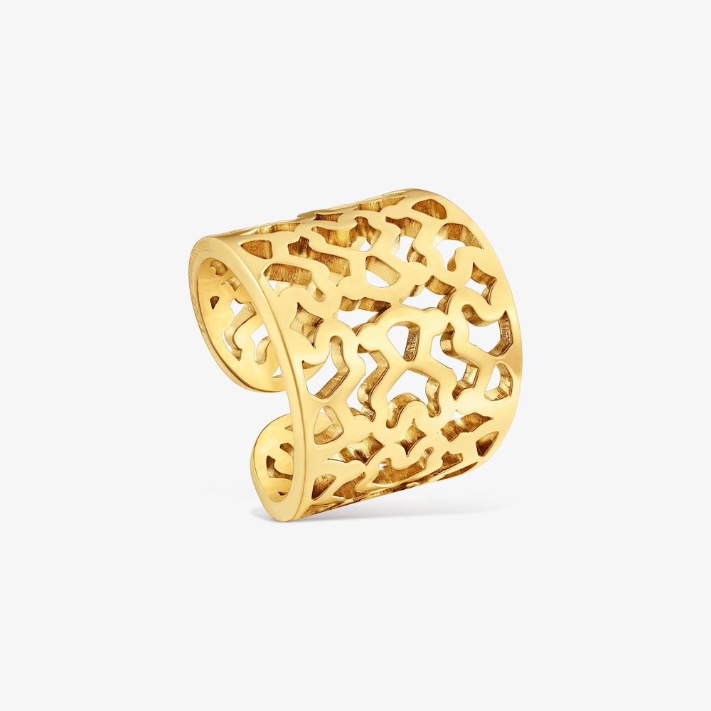 Gold-colored steel Open ring TOUS Kaos