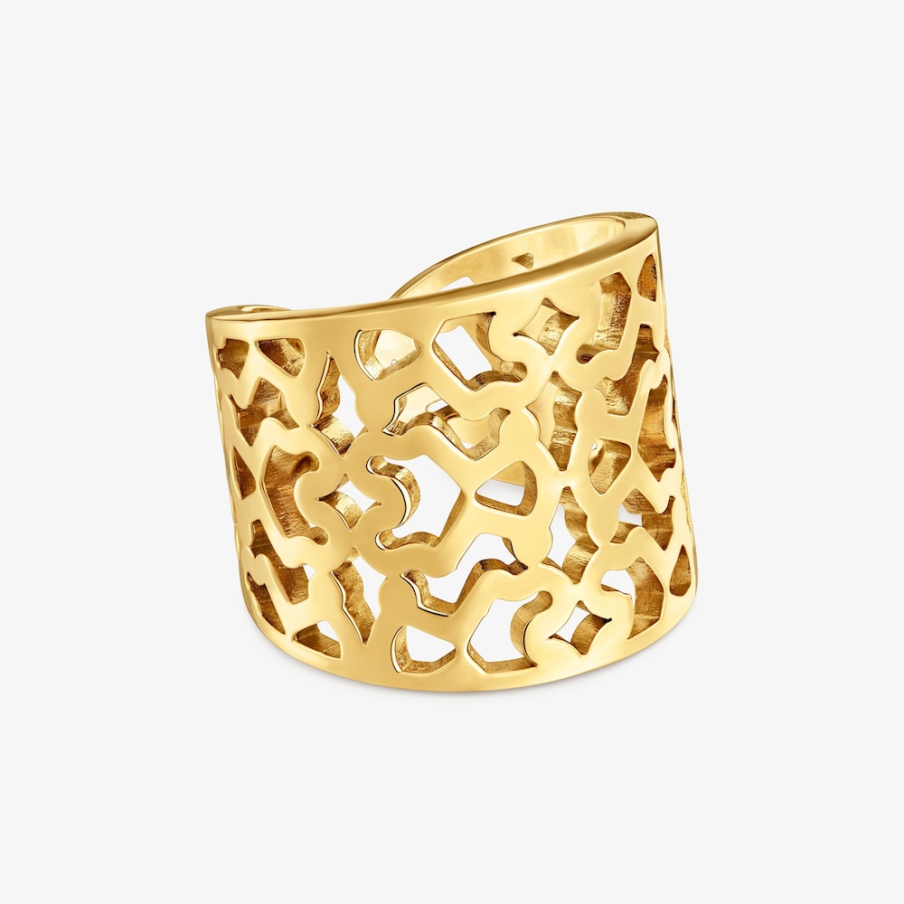Gold-colored steel Open ring TOUS Kaos
