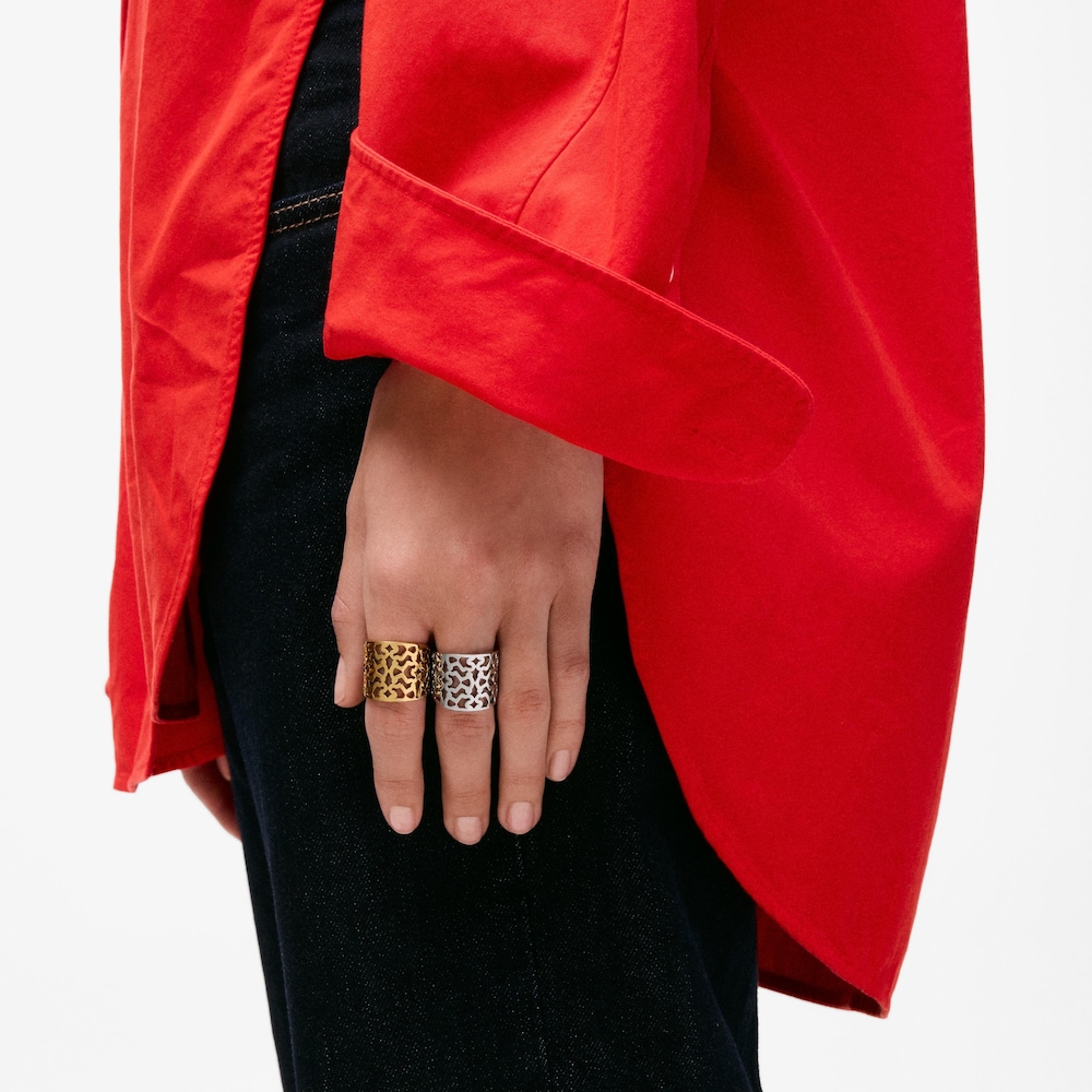 Gold-colored steel Open ring TOUS Kaos