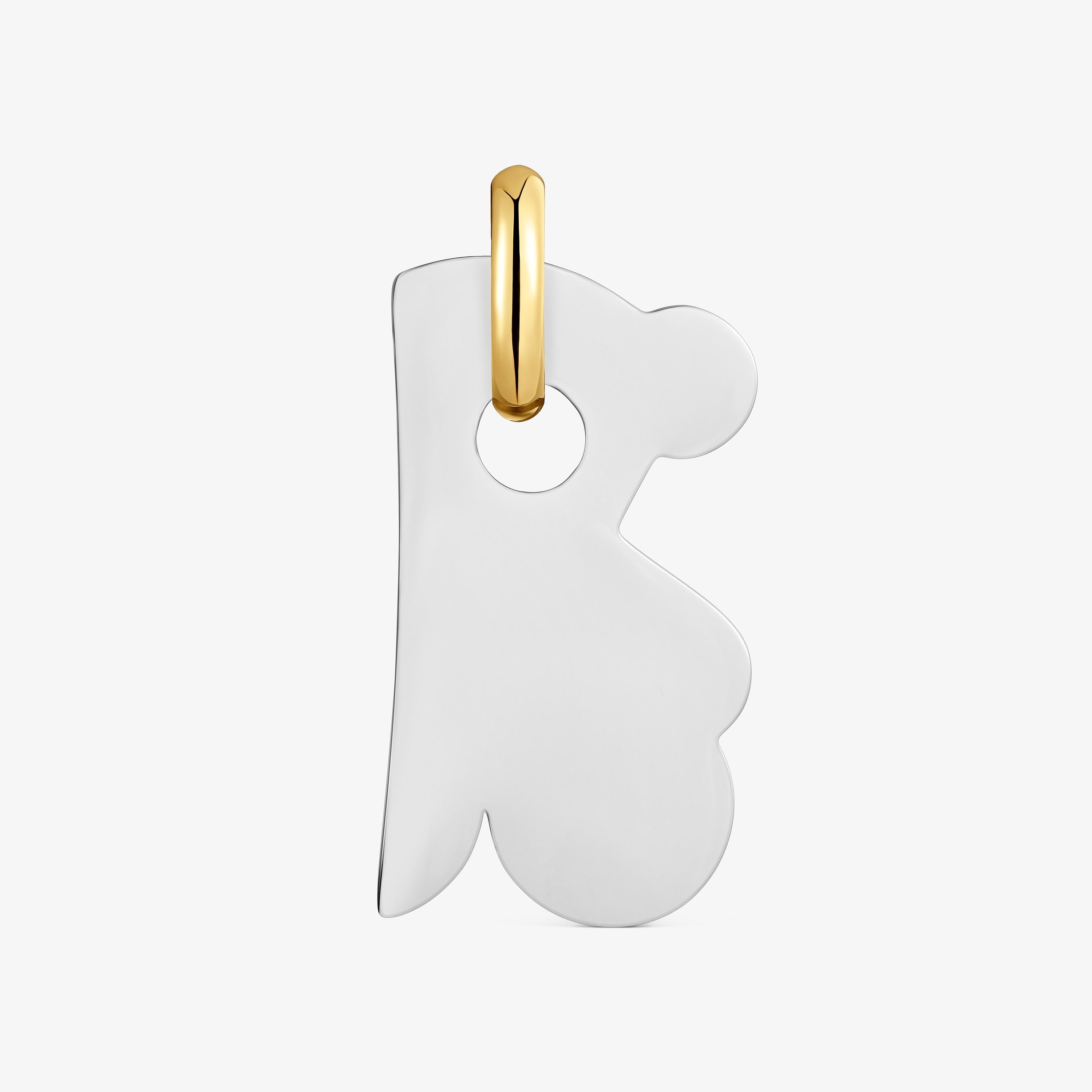 16 mm two-tone steel bear Pendant TOUS Half Bear | TOUS
