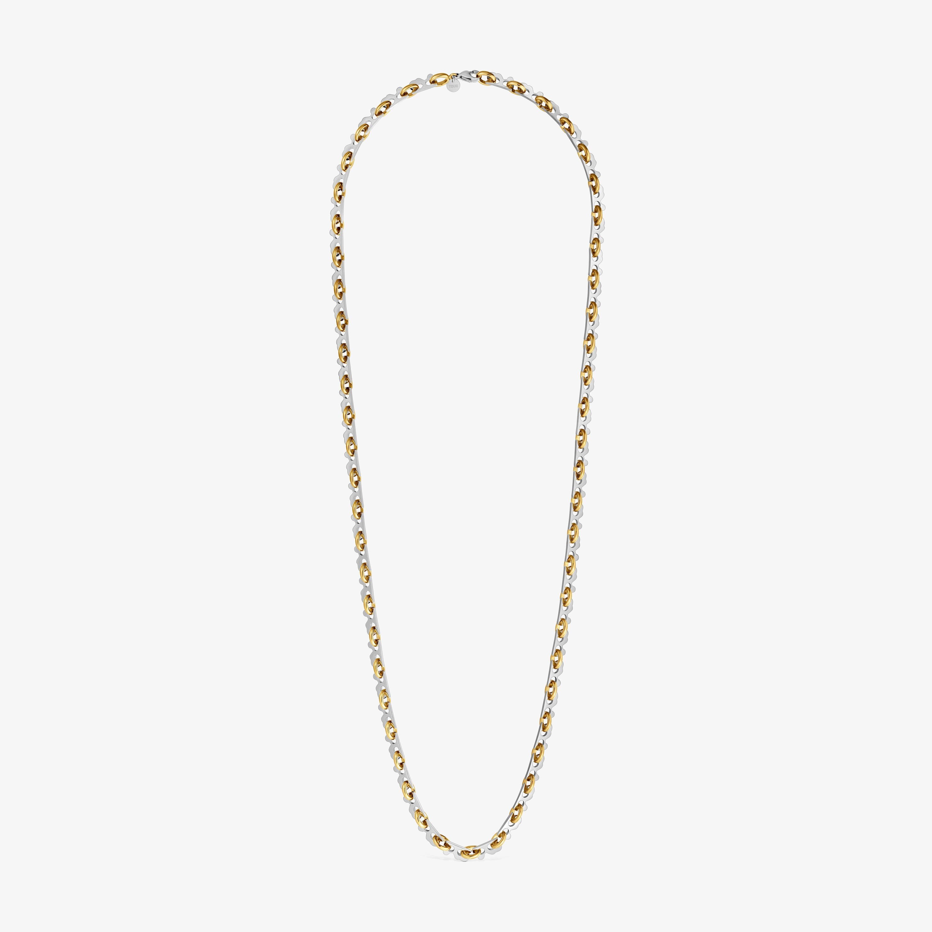 Long two-tone steel Necklace TOUS Half Bear