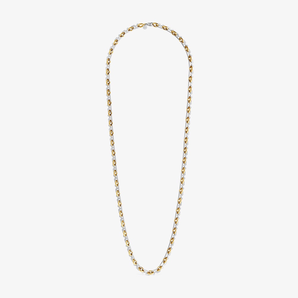 Long two-tone steel Necklace TOUS Half Bear