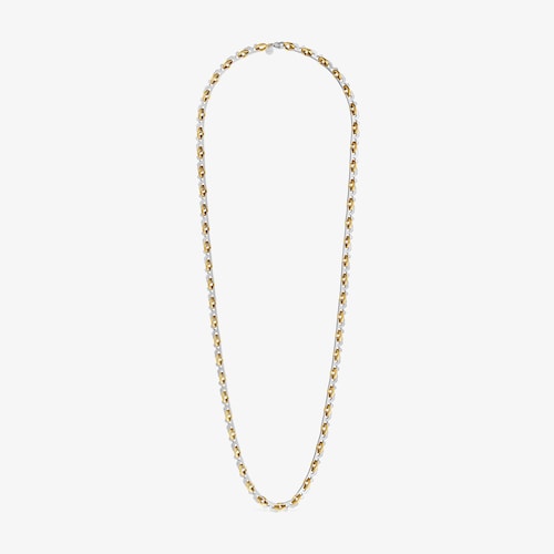 Long two-tone steel Necklace TOUS Half Bear