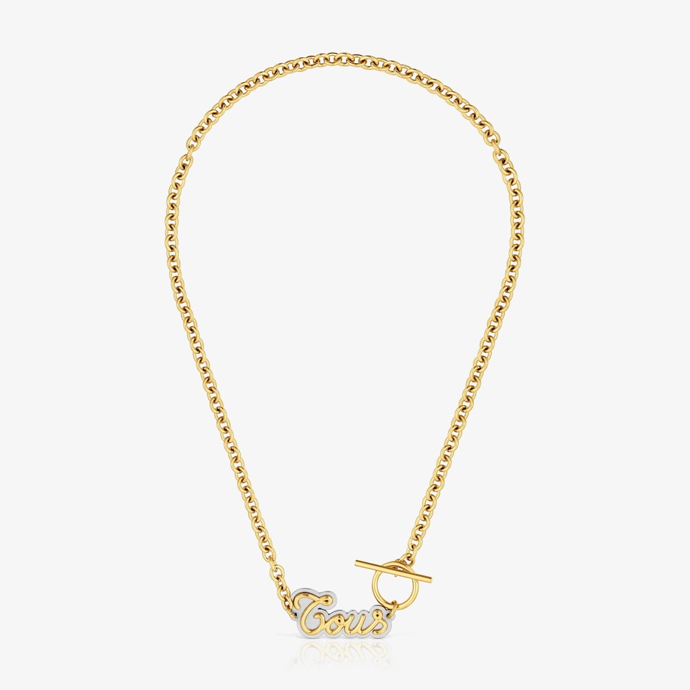 Collar de acero bicolor TOUS Charming