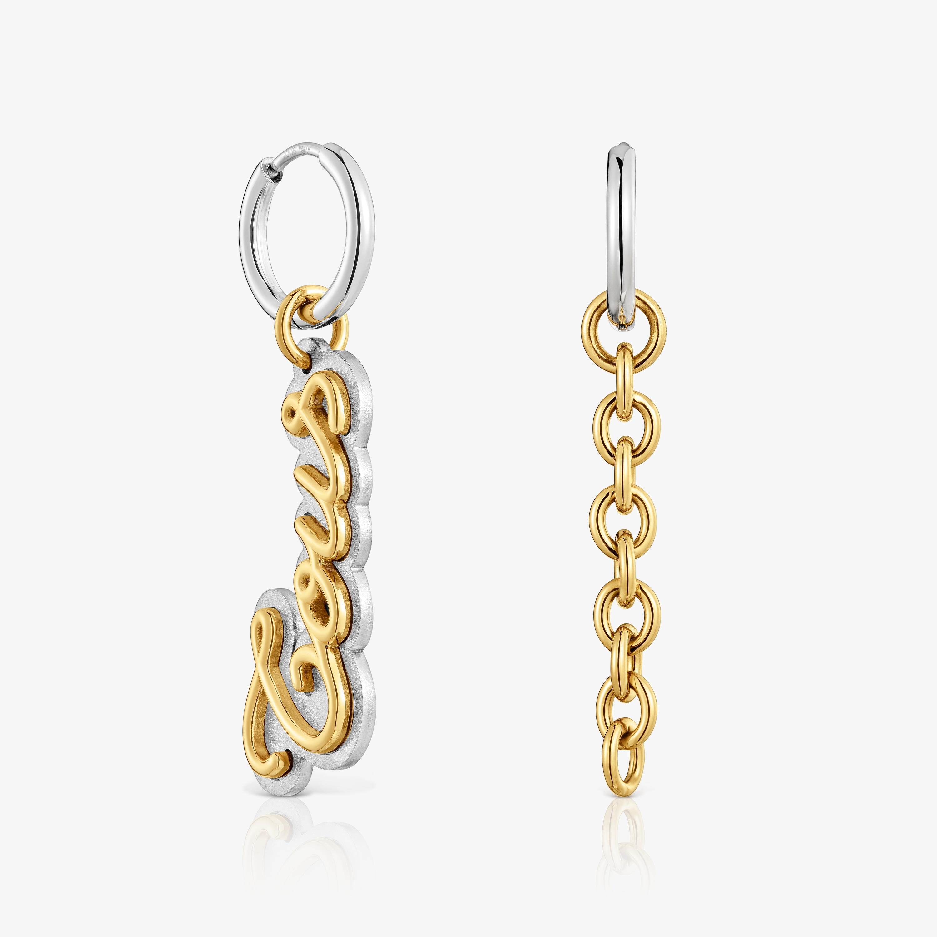 Two-tone Hoop earrings TOUS Charming