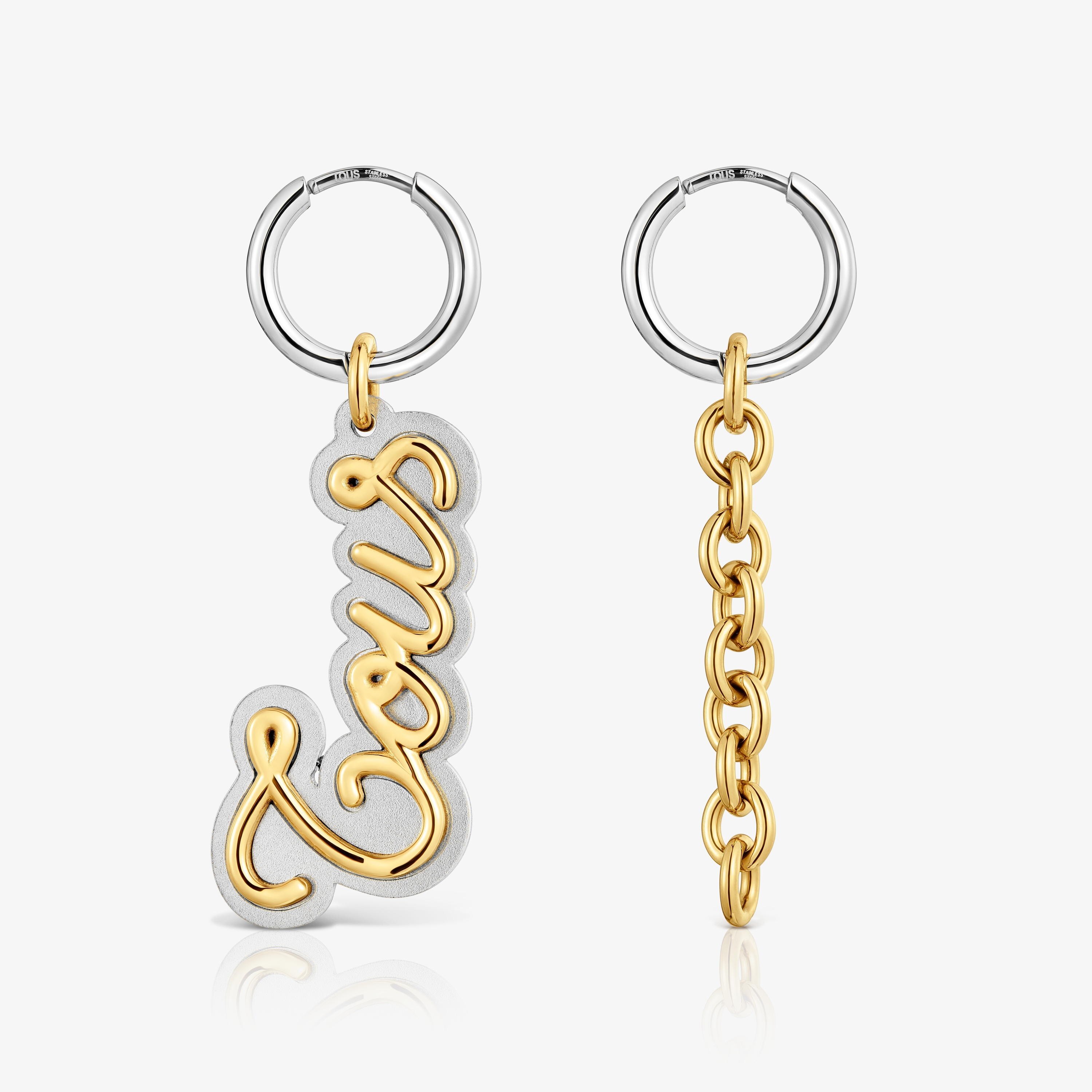 Two-tone Hoop earrings TOUS Charming