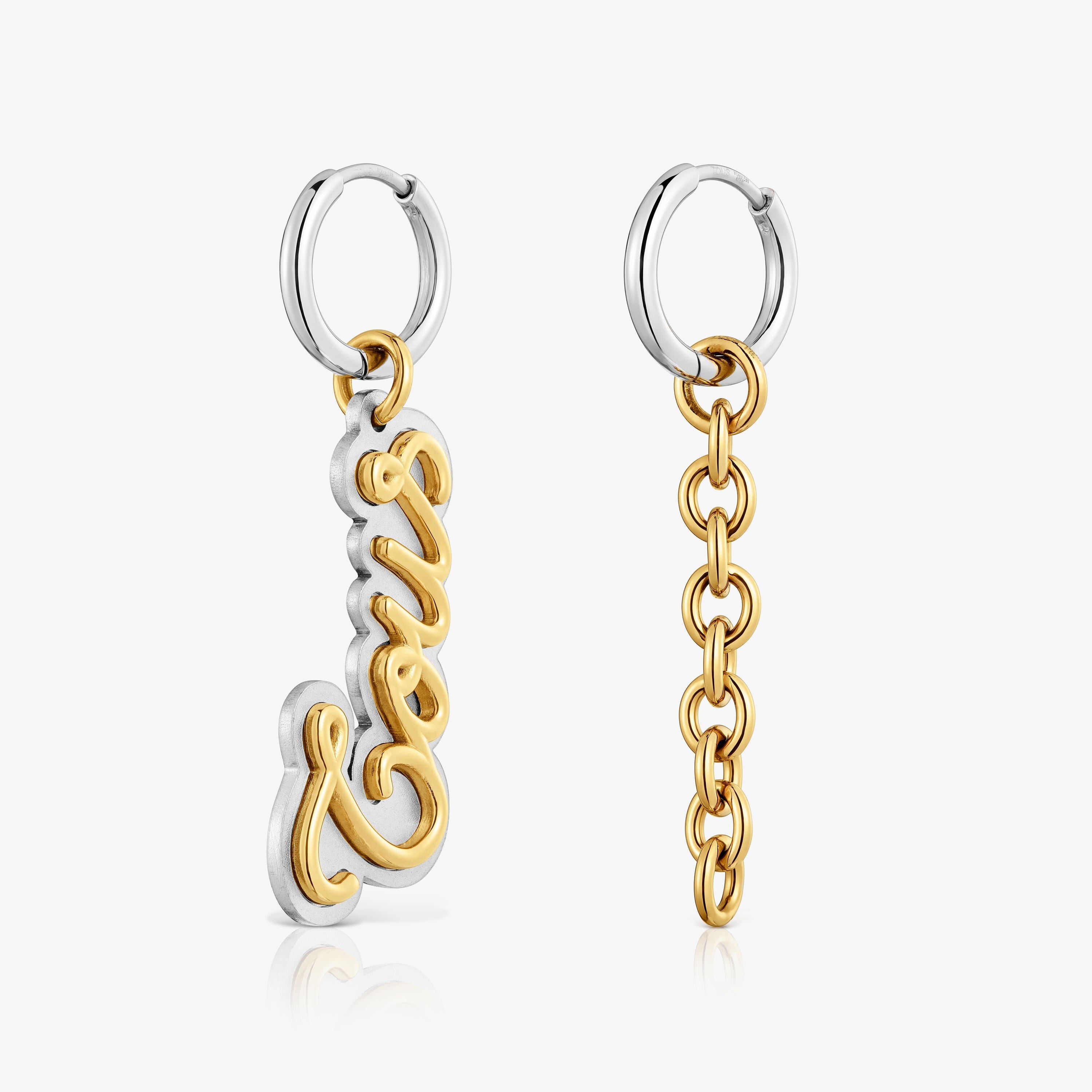 Two-tone Hoop earrings TOUS Charming