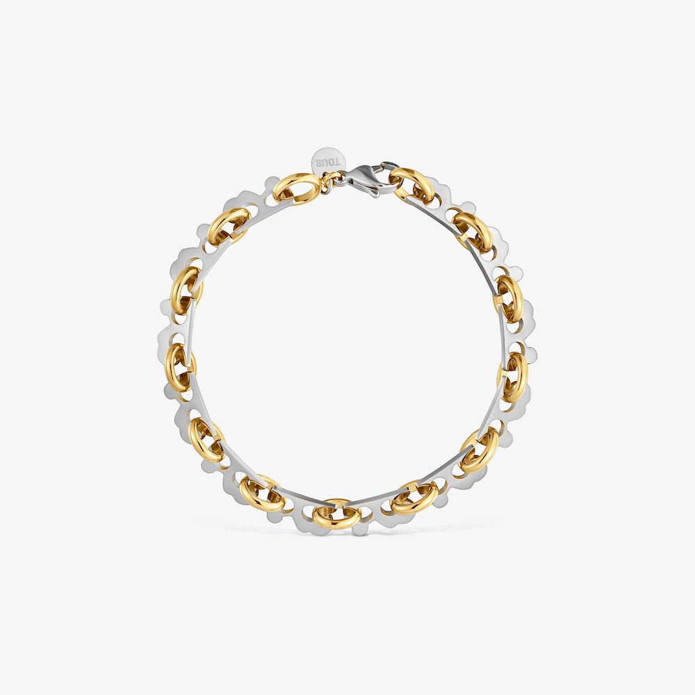 Two-tone steel Bracelet TOUS Half Bear