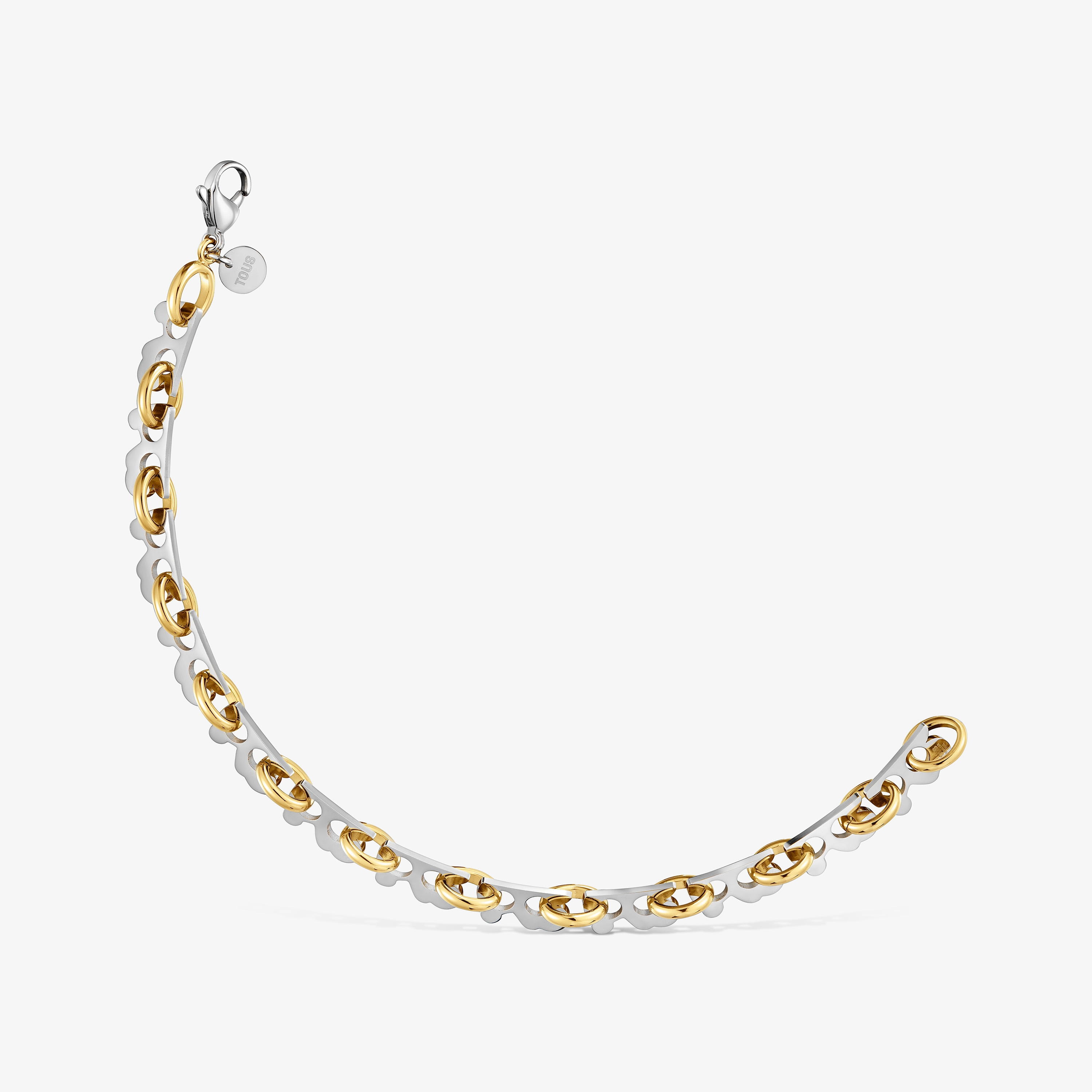 Two-tone steel Bracelet TOUS Half Bear