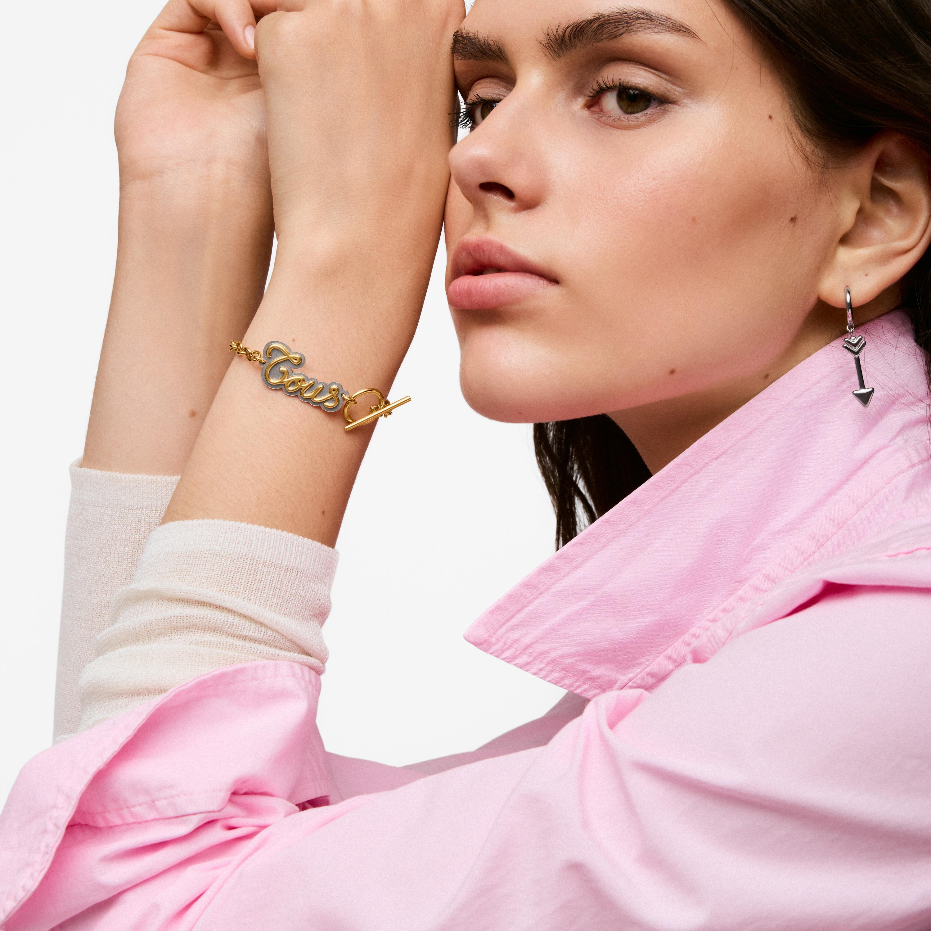 Two-tone steel Bracelet TOUS Charming