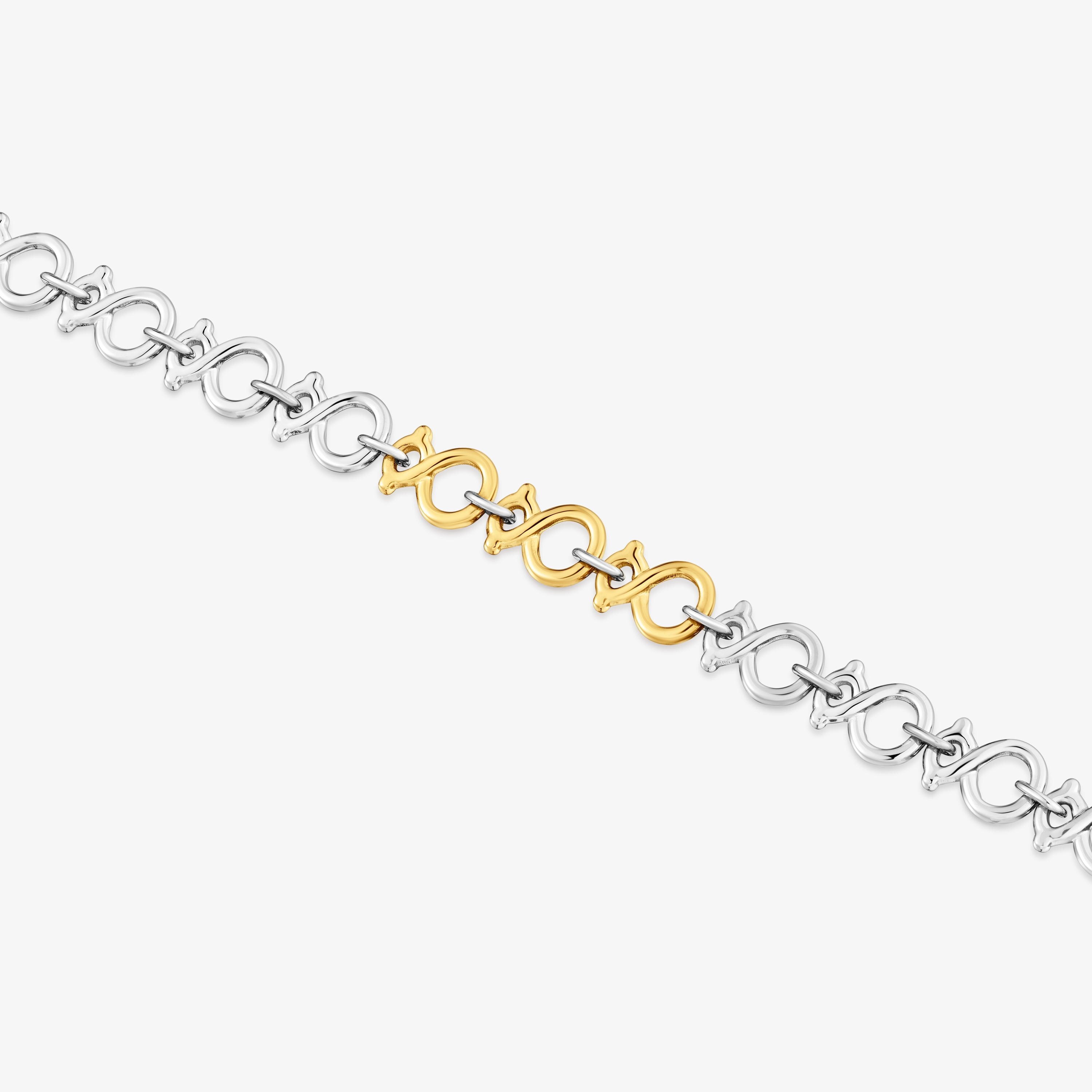 Two-tone steel Bracelet TOUS Infinity