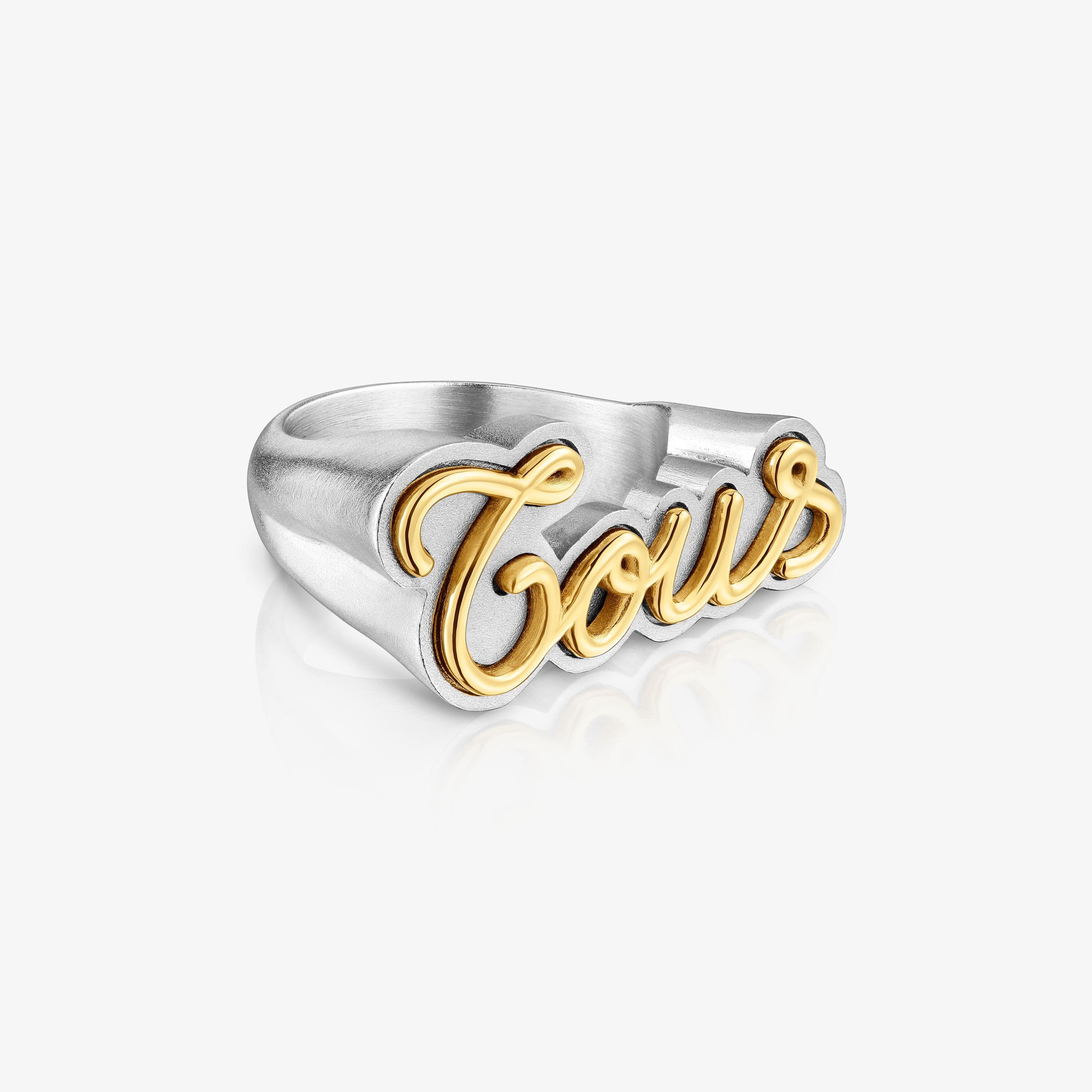 Two-tone Signet ring TOUS Charming