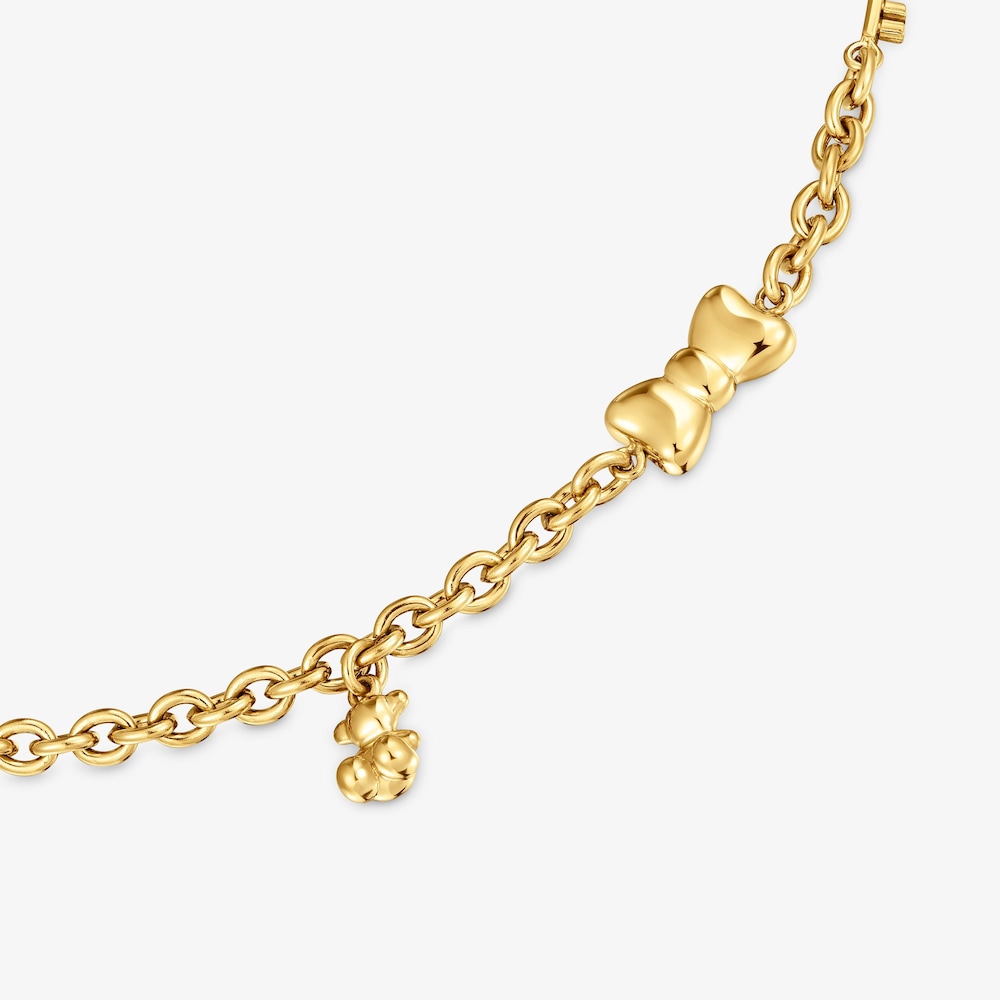 Collar de acero dorado y motivos TOUS Charming