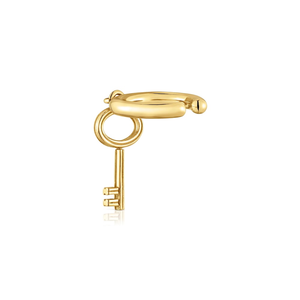 Earcuff llave de acero dorado TOUS Charming