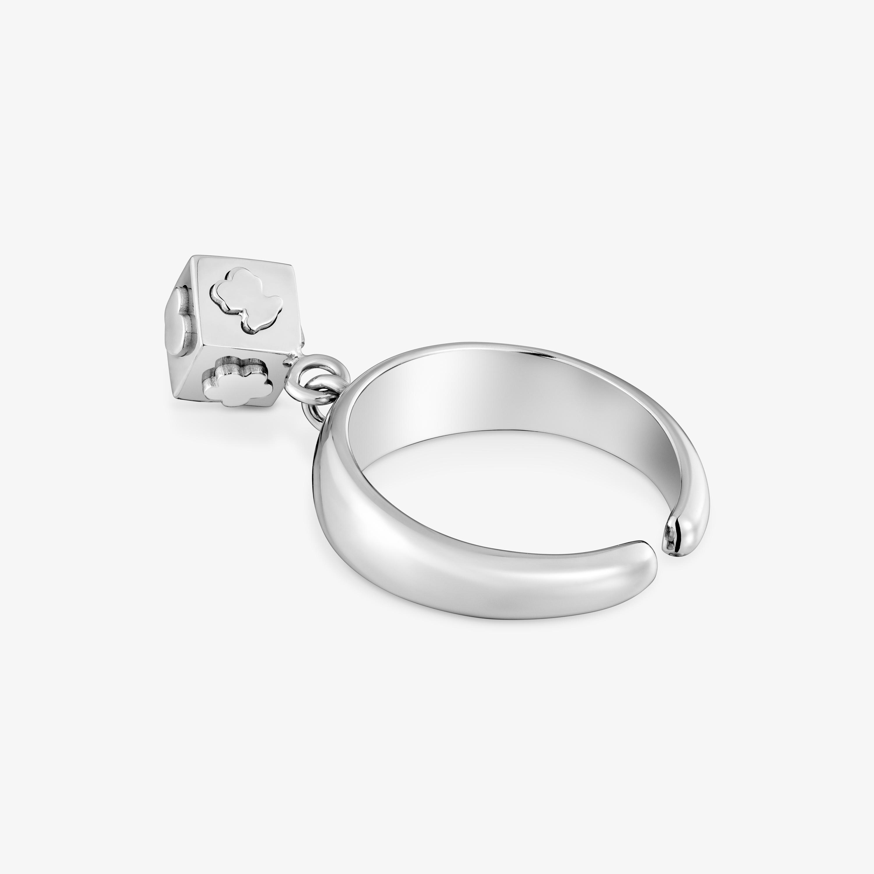 Steel Dice ring TOUS Charming