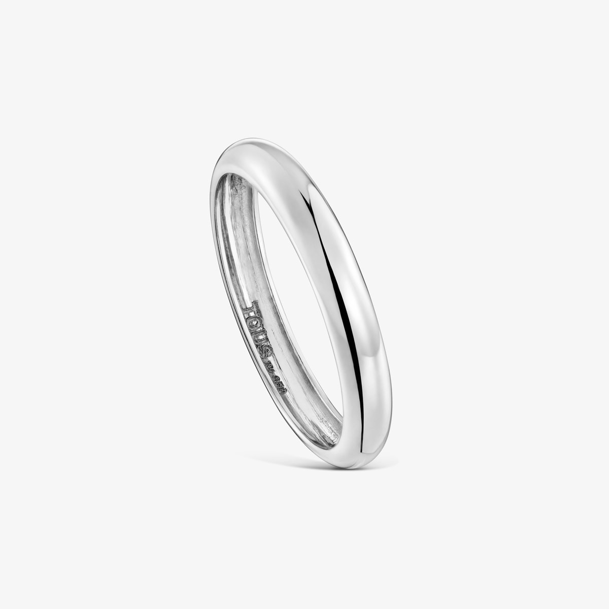 Tous - Anillo Alianza Aro Ligero De Platino 2,7 Mm Tous Alianzas Talla 10