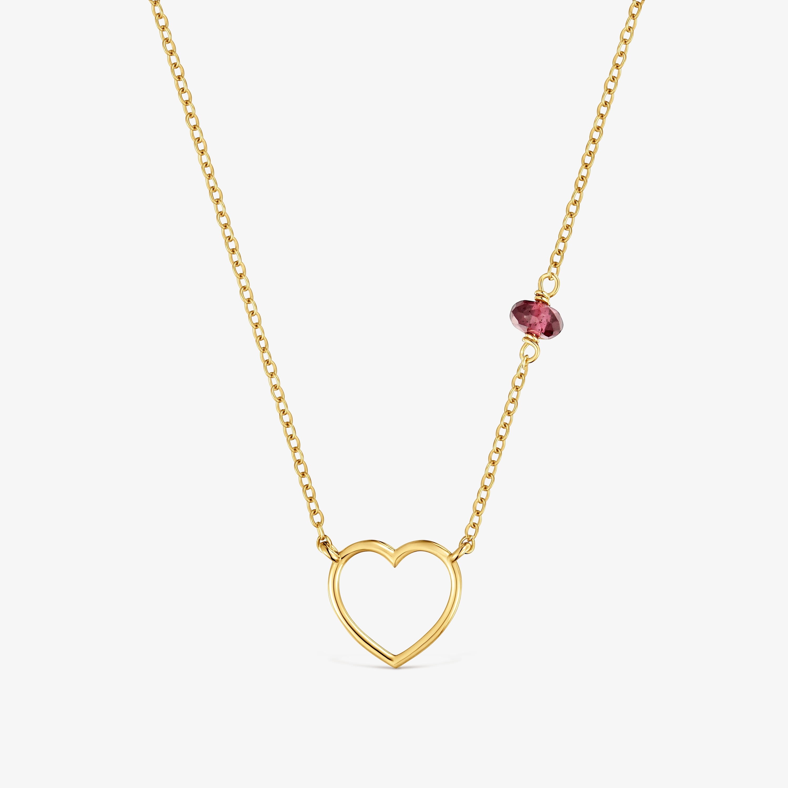 9kt gold and rhodolite Heart necklace TOUS Silueta