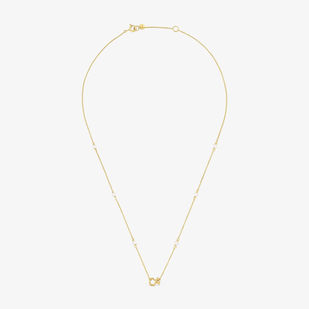 9kt gold Necklace with cultured pearls and 8&nbsp;mm bear motif TOUS Infinity