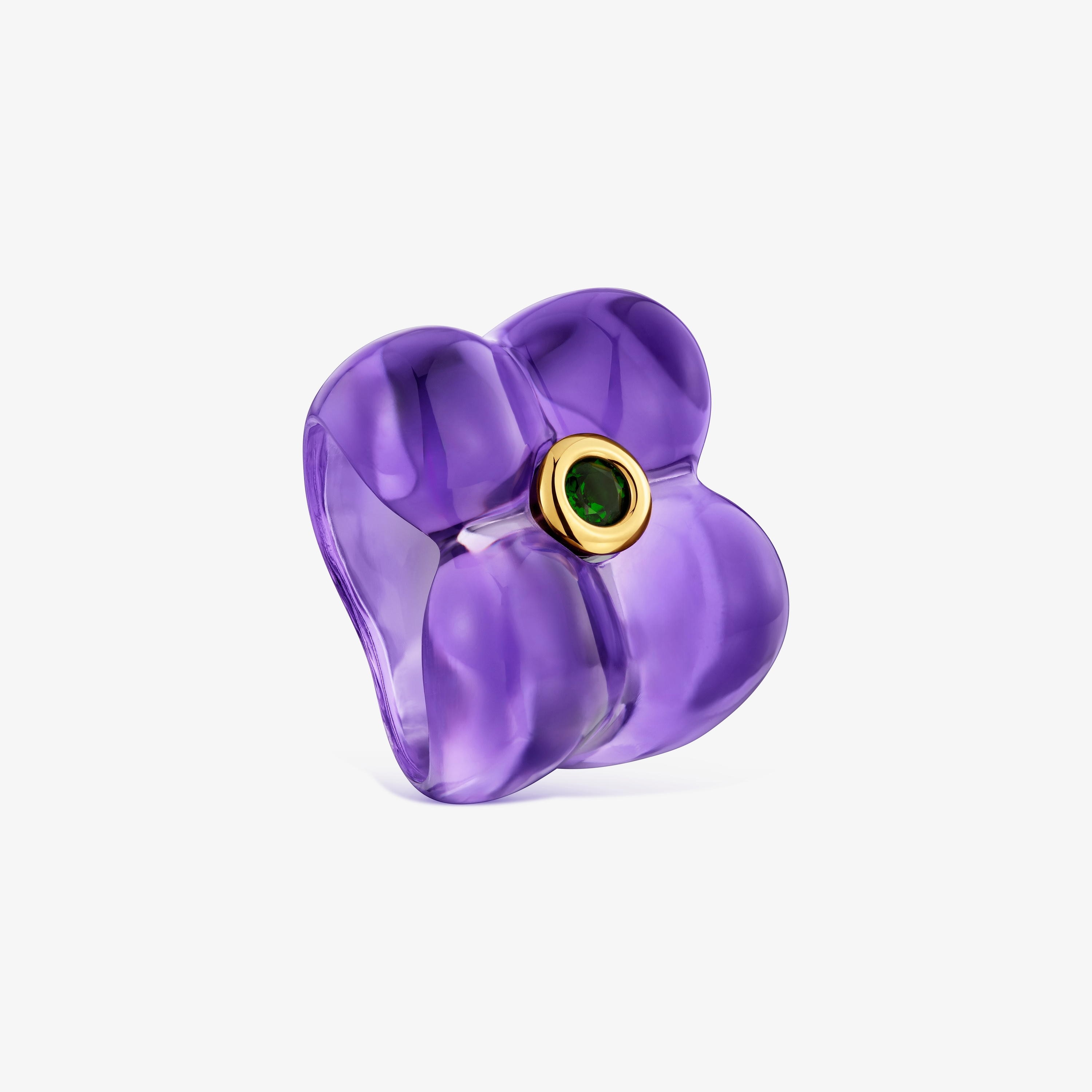 Resin and chrome diopside flower Ring TOUS Bold Motif | TOUS