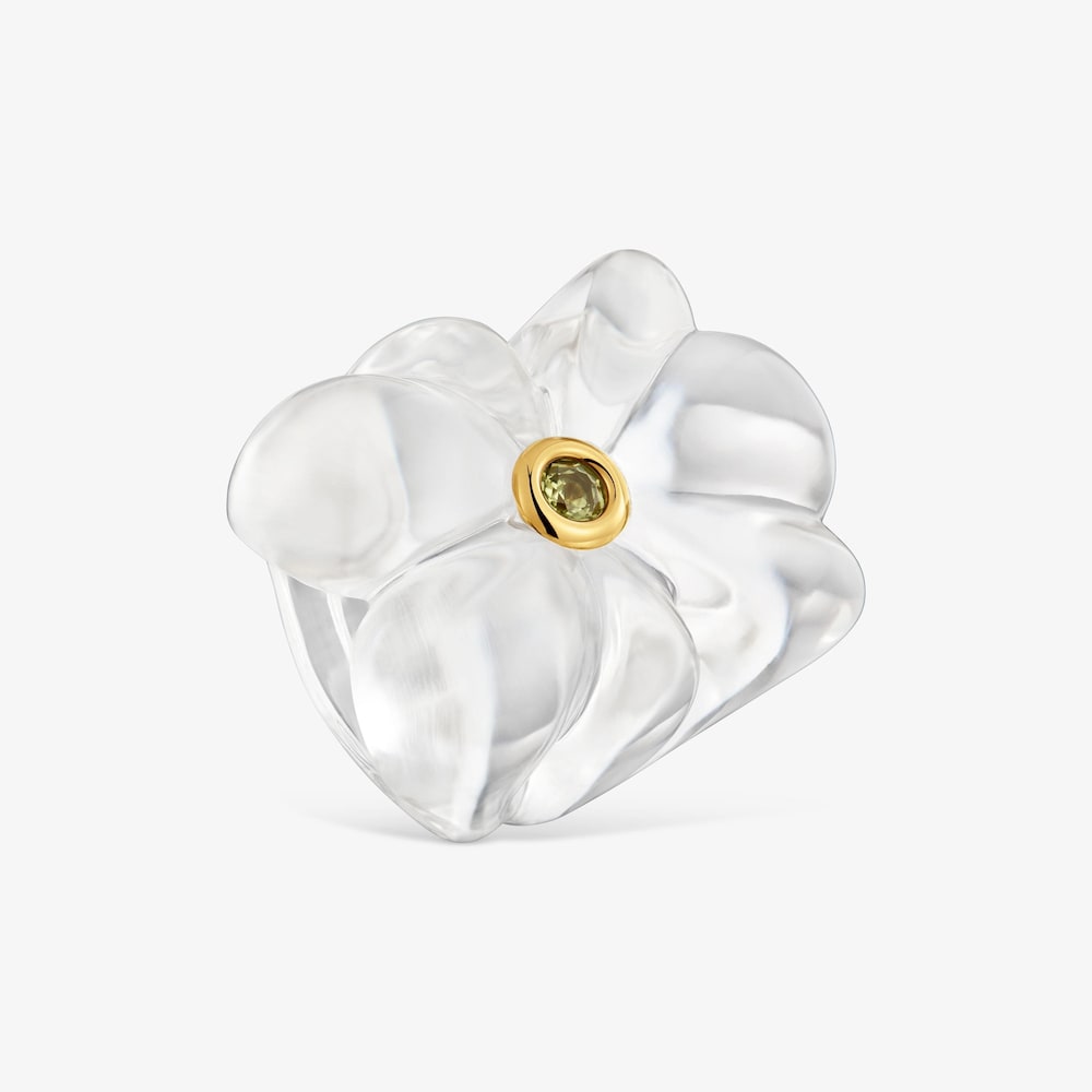 Anillo oso de resina y peridoto Bold Motif