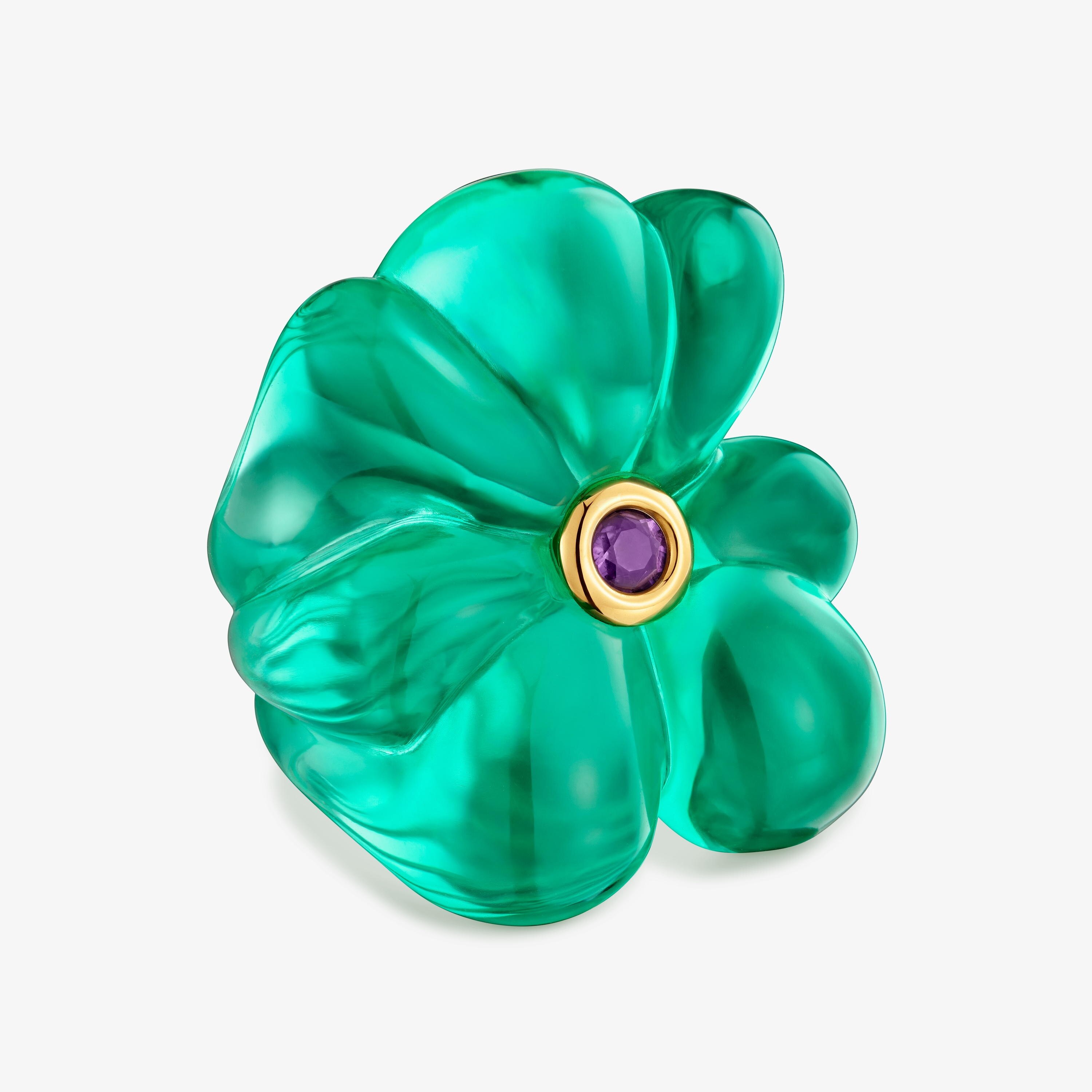 Resin and amethyst bear Ring TOUS Bold Motif