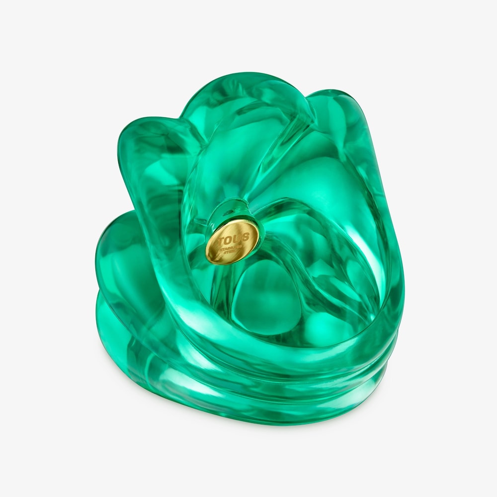 Anillo oso de resina y amatista Bold Motif