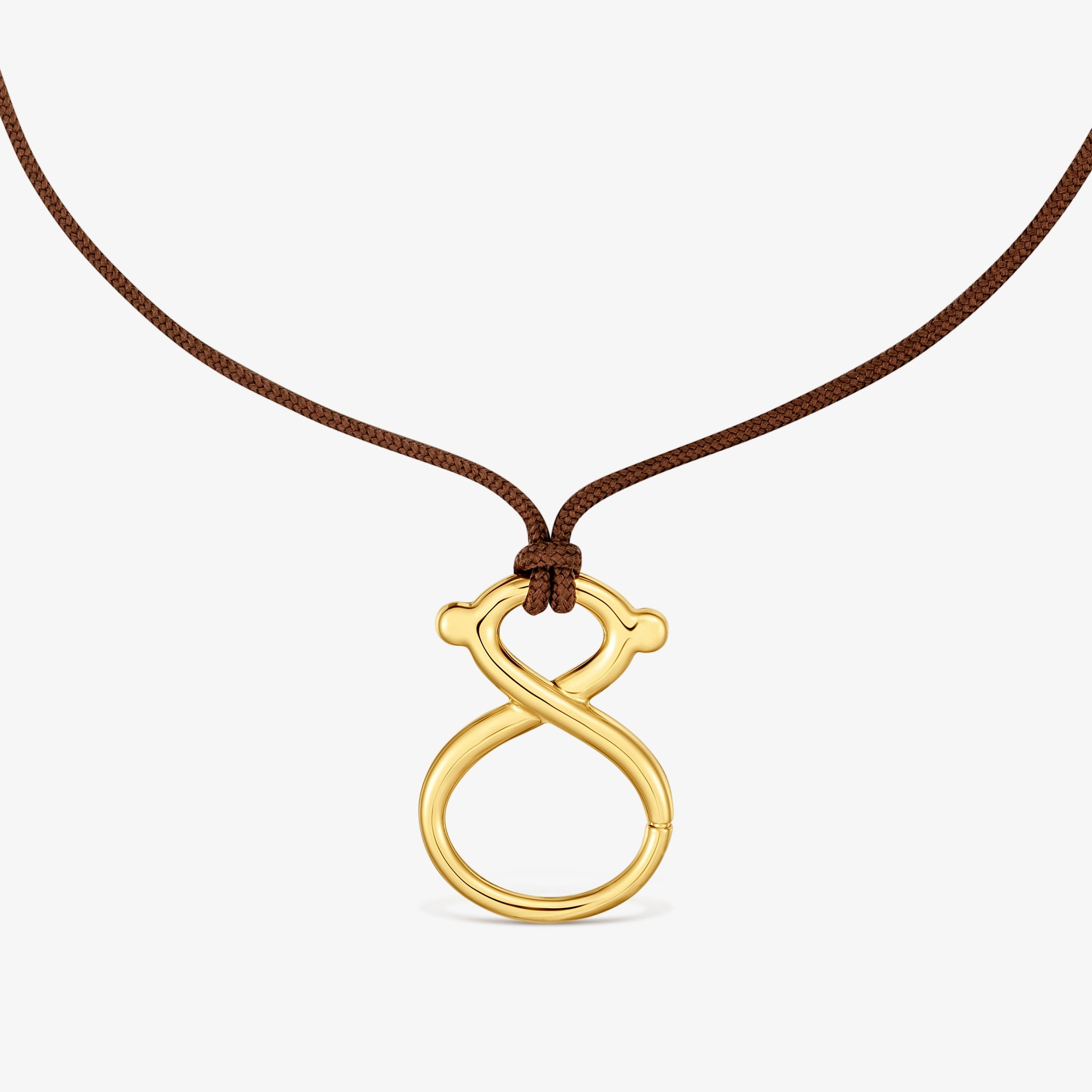 Long Necklace with 18kt gold vermeil and cord TOUS Infinity