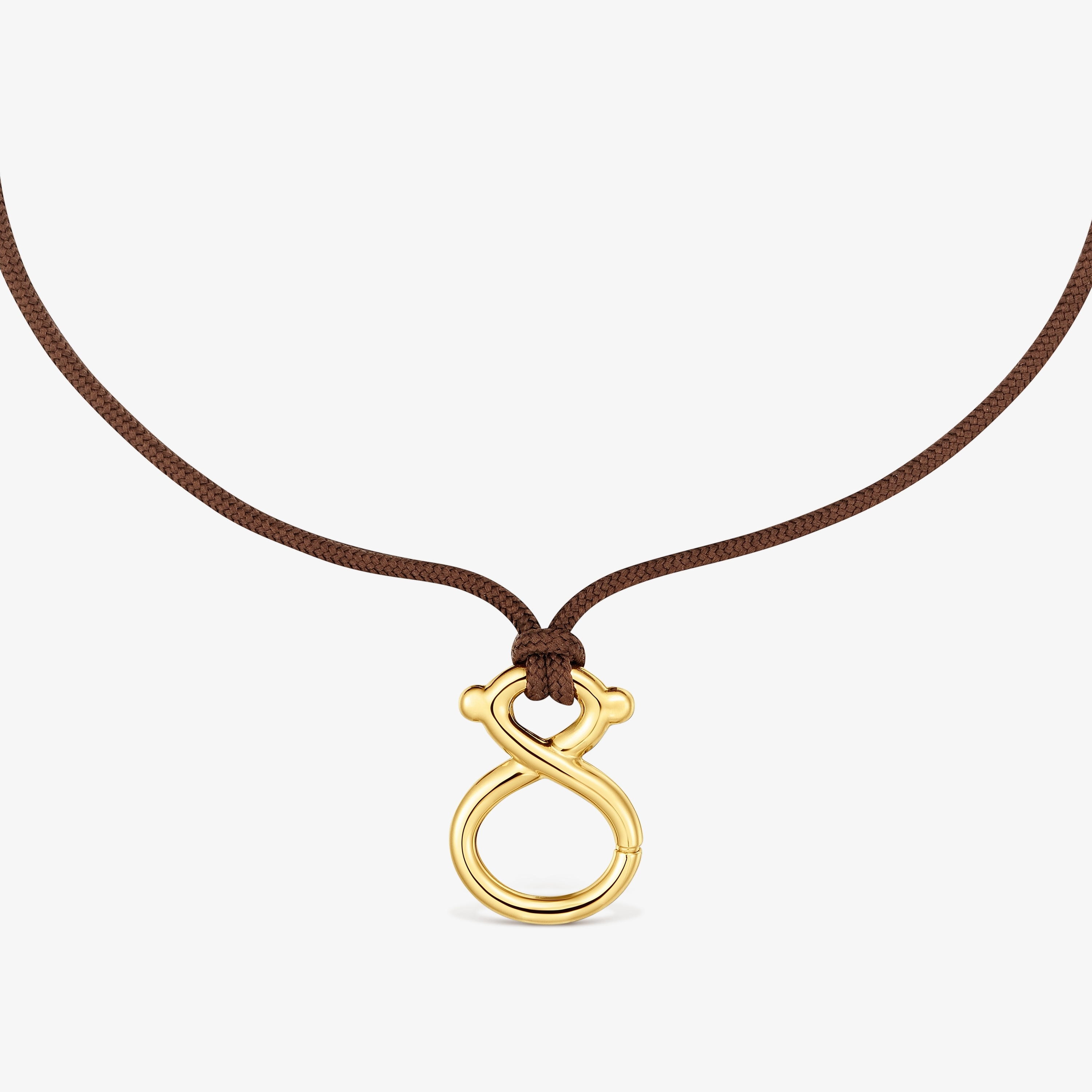 Necklace with 18kt gold vermeil and cord TOUS Infinity