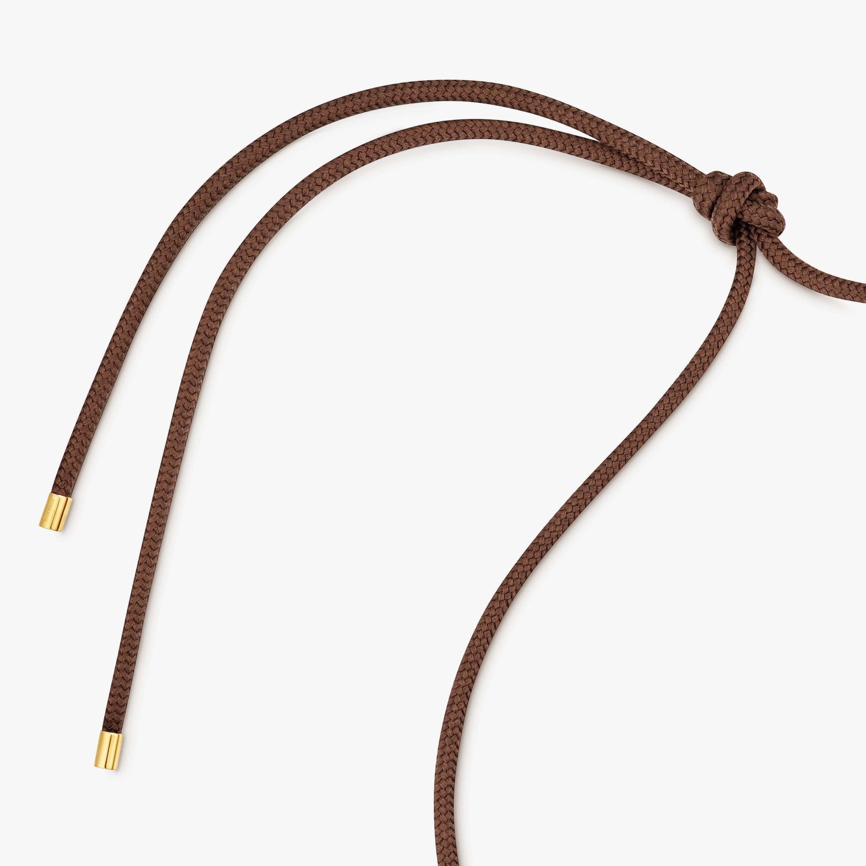 Necklace with 18kt gold vermeil and cord TOUS Infinity