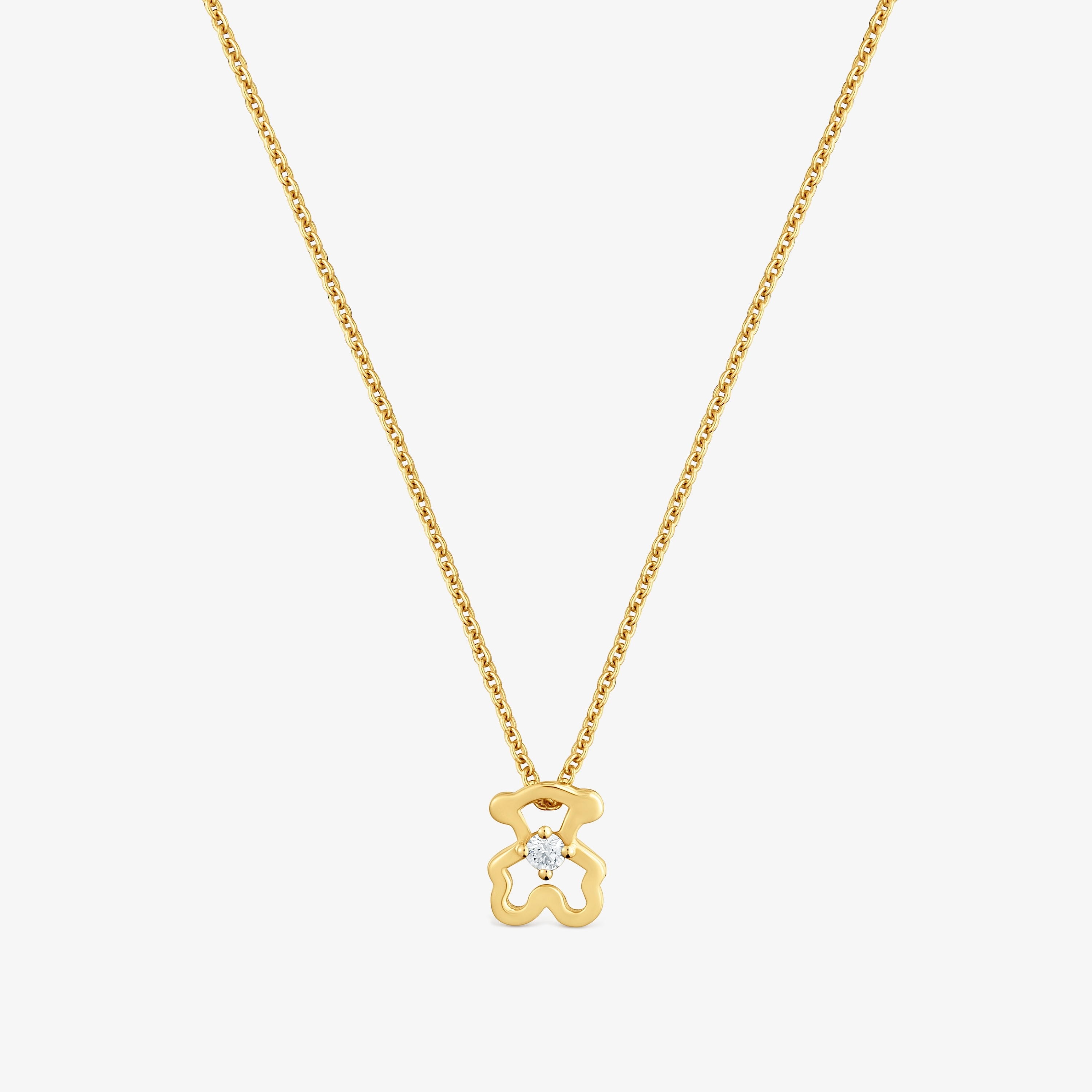 9kt gold and diamond Bear necklace TOUS Kaos | TOUS