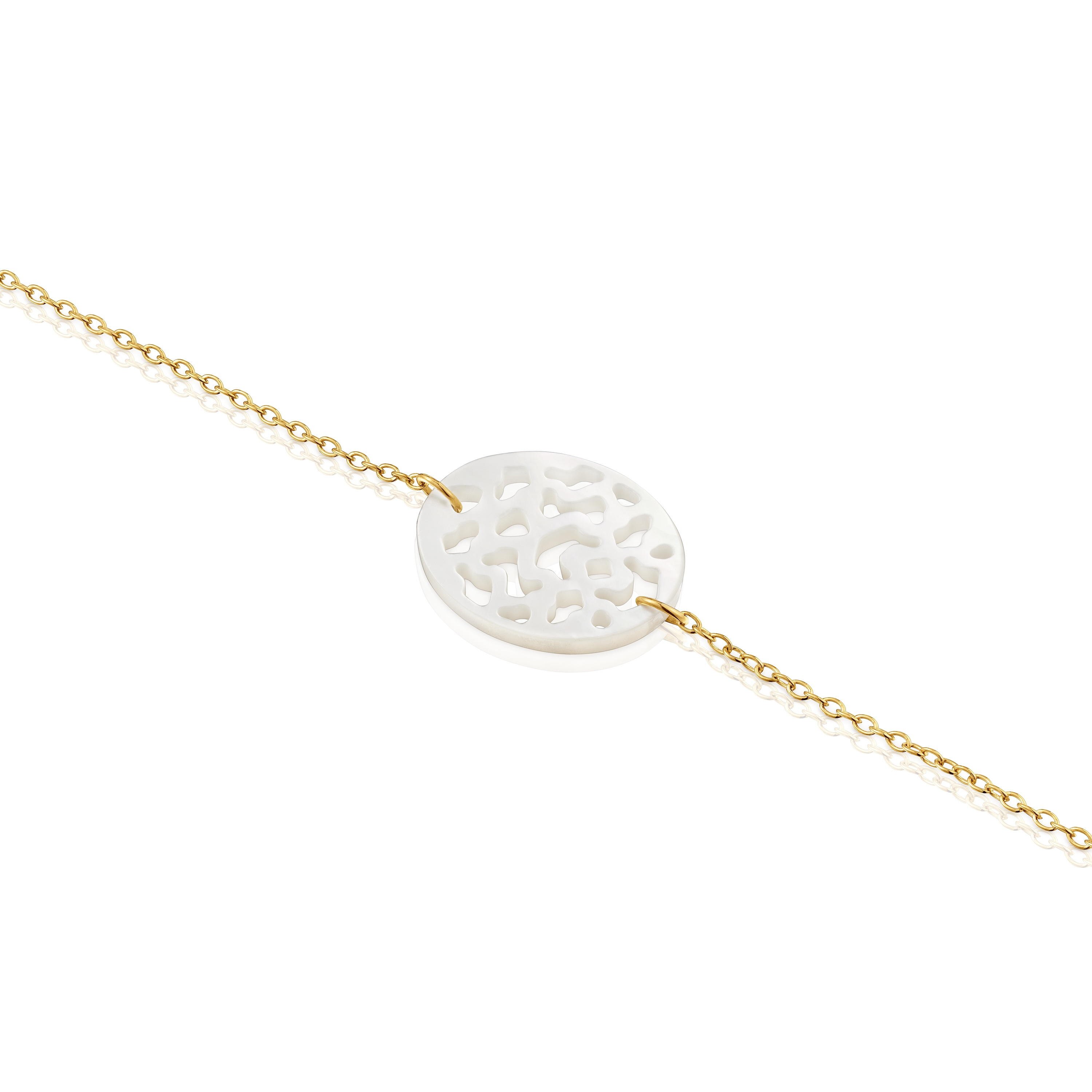 9kt gold and mother-of-pearl Bracelet TOUS Kaos Nacar