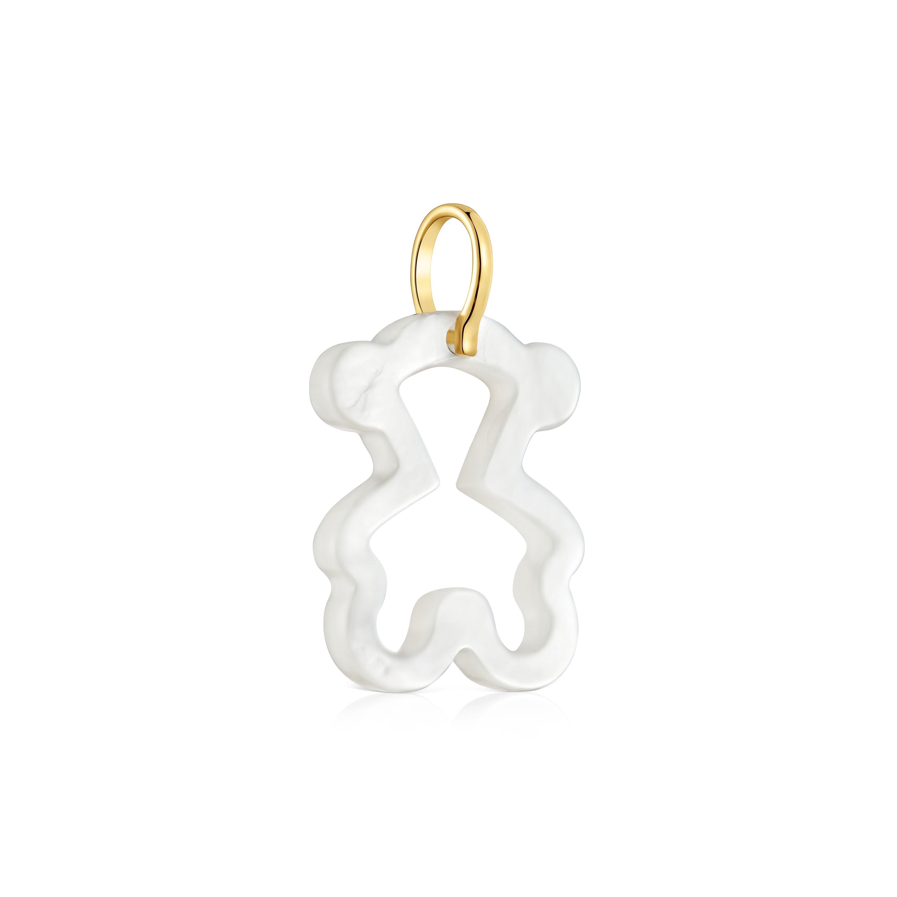 9kt gold and mother-of-pearl Pendant TOUS Kaos Nacar