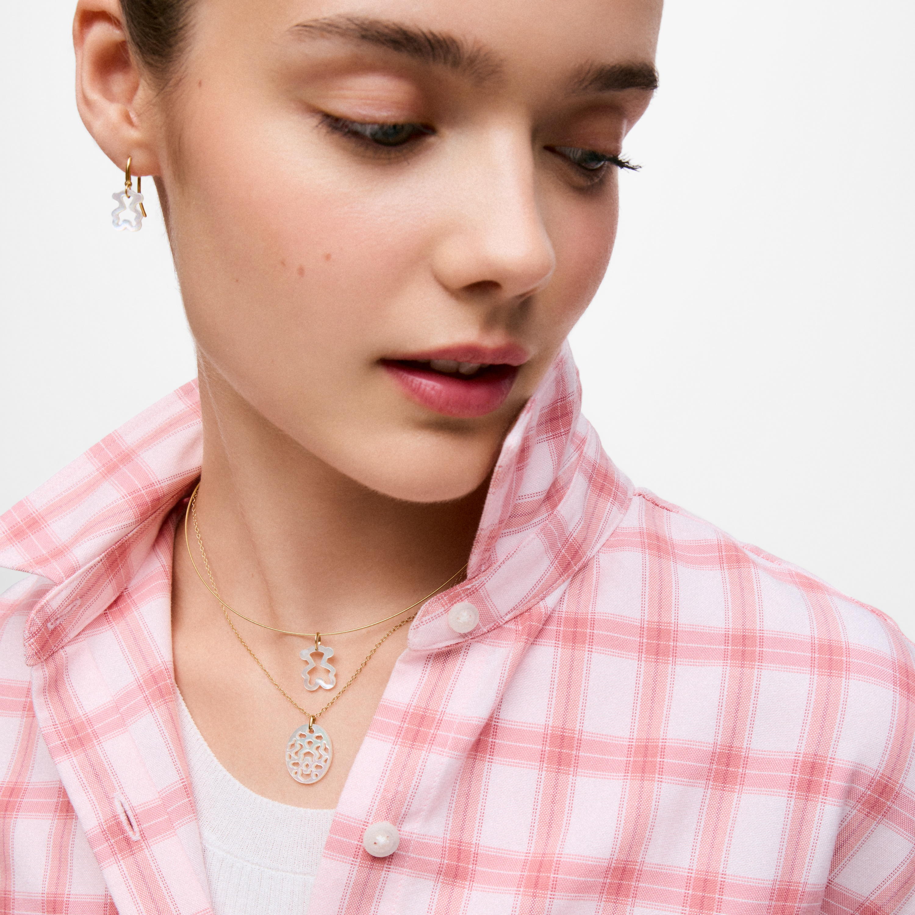 9kt gold and mother-of-pearl Pendant TOUS Kaos Nacar