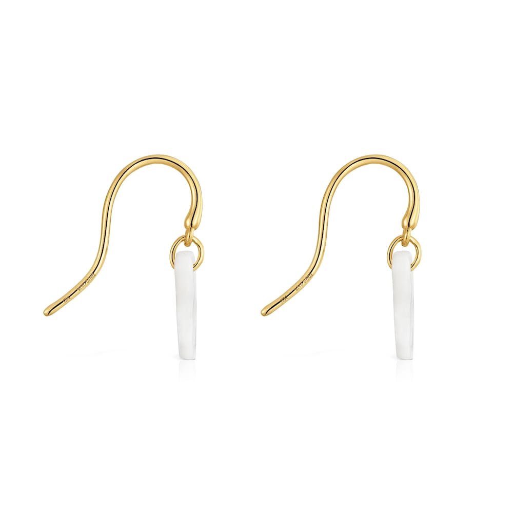 9kt gold and mother-of-pearl Earrings TOUS Kaos Nacar