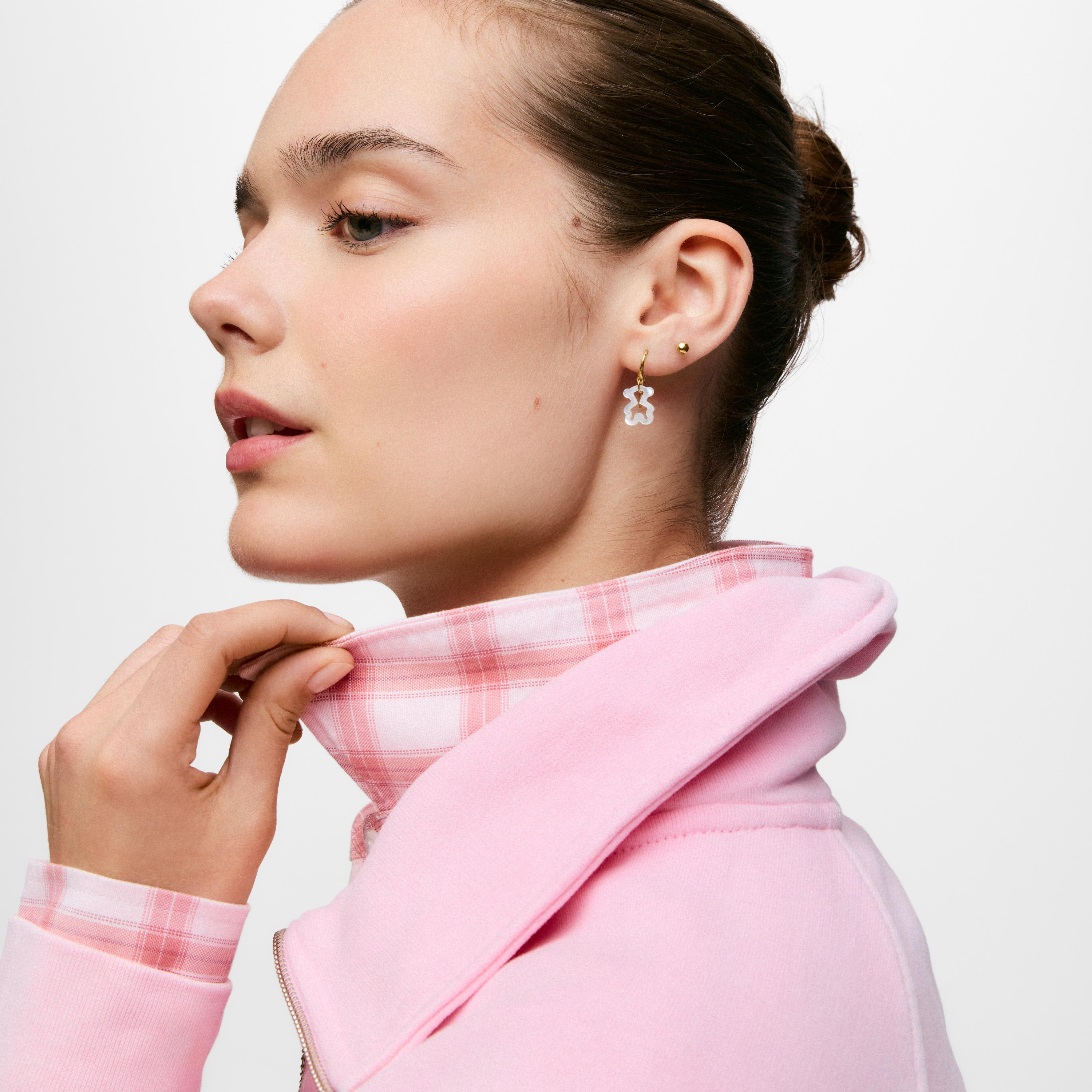 9kt gold and mother-of-pearl Earrings TOUS Kaos Nacar