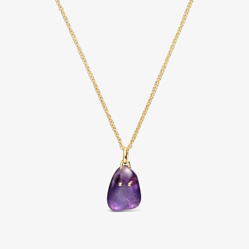 Pingente com banho de ouro de 18&nbsp;K sobre prata e ametista TOUS Boo