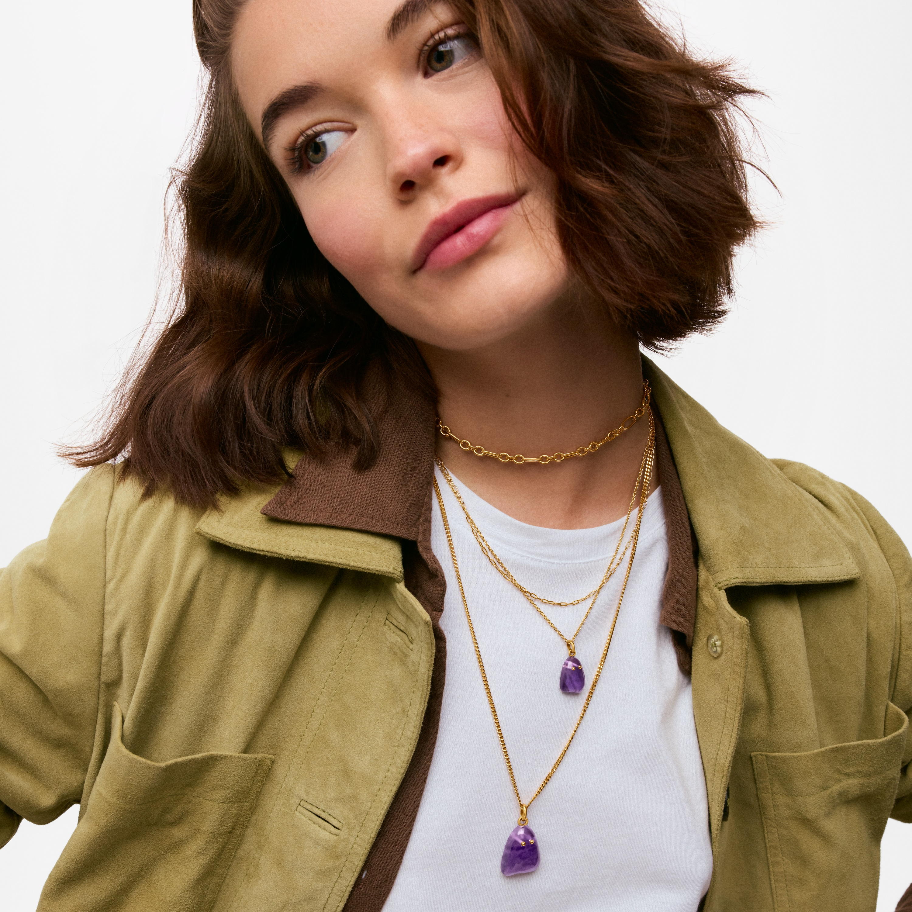 18kt gold vermeil and amethyst Pendant TOUS Boo