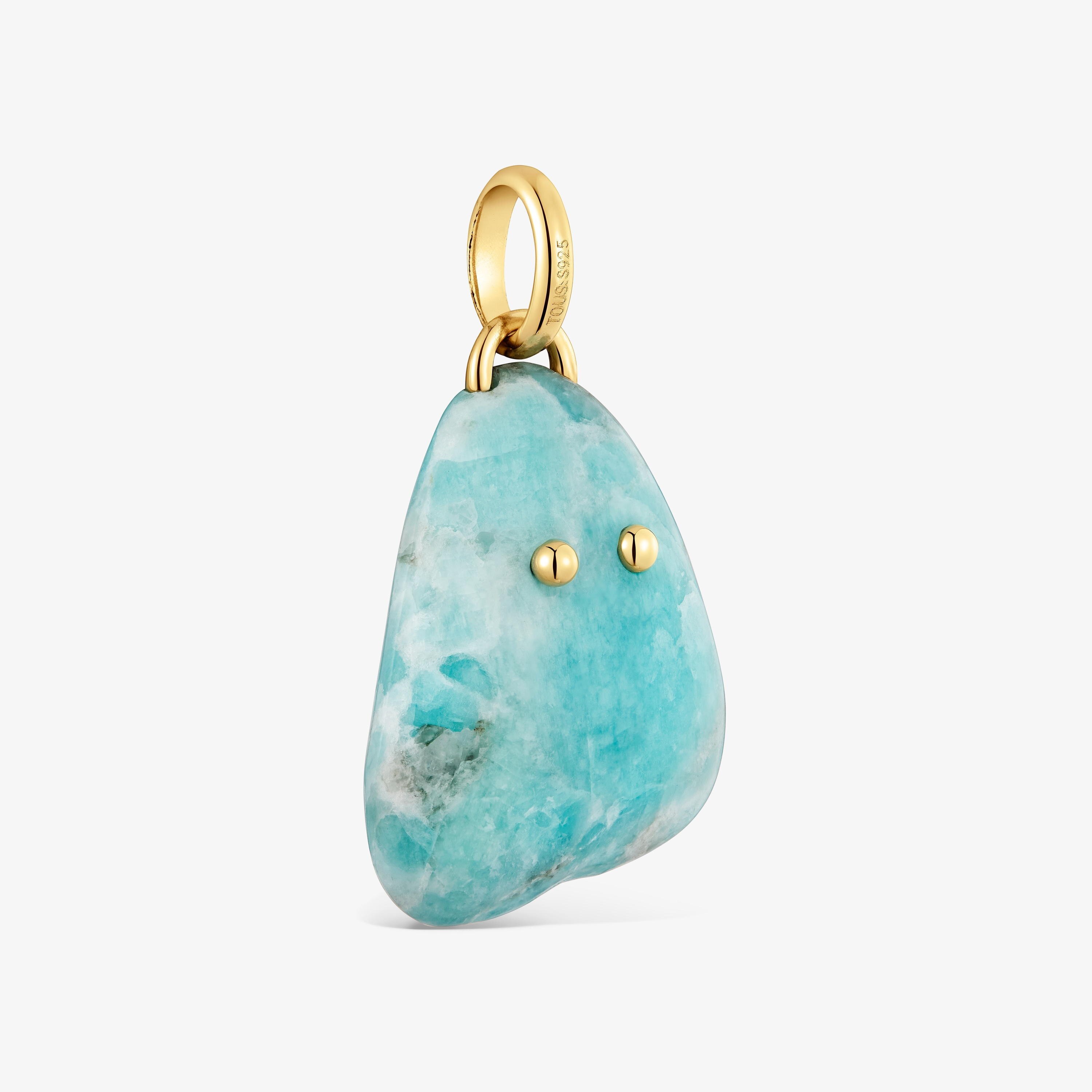 18kt gold vermeil and amazonite Pendant TOUS Boo