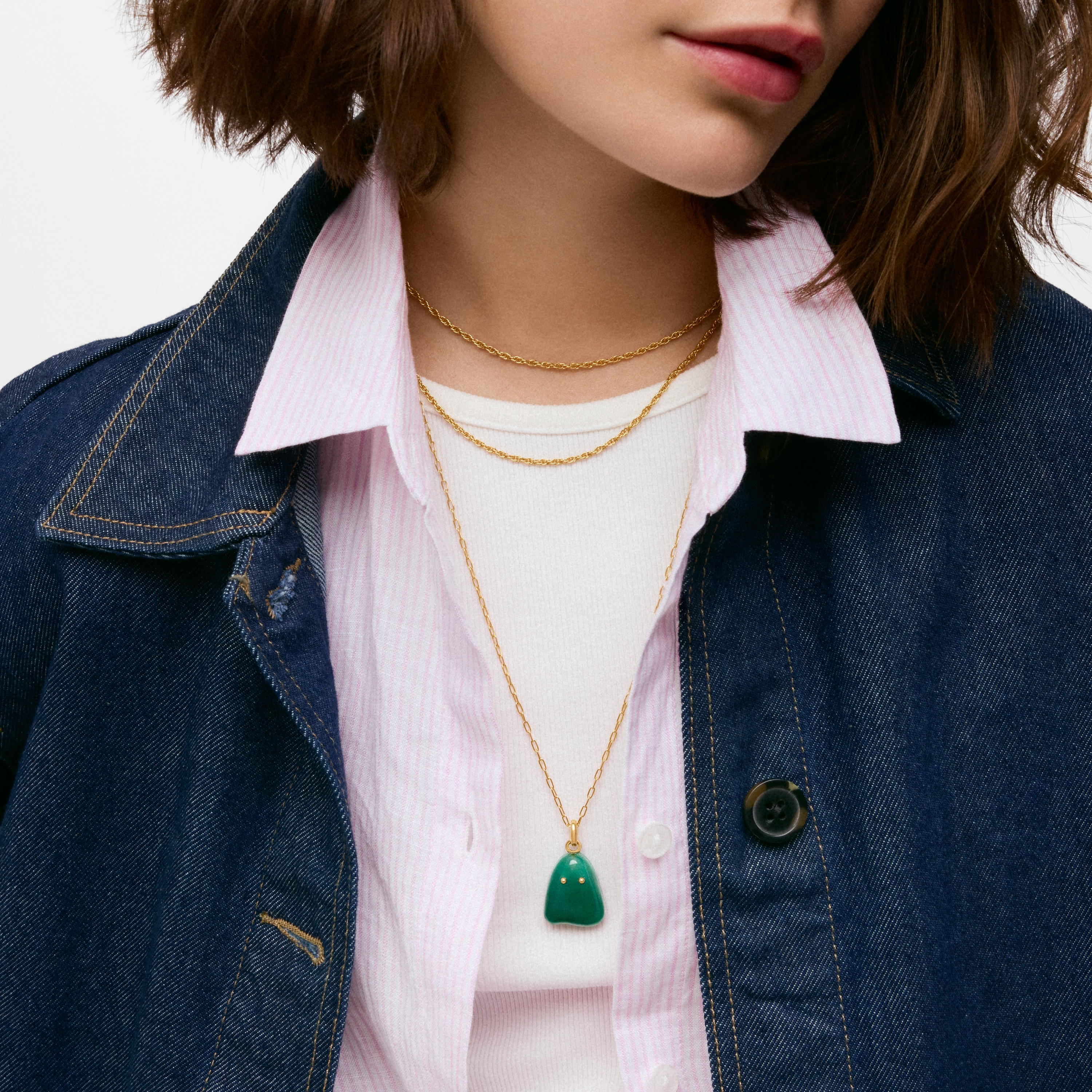 18kt gold vermeil and chalcedony Pendant TOUS Boo