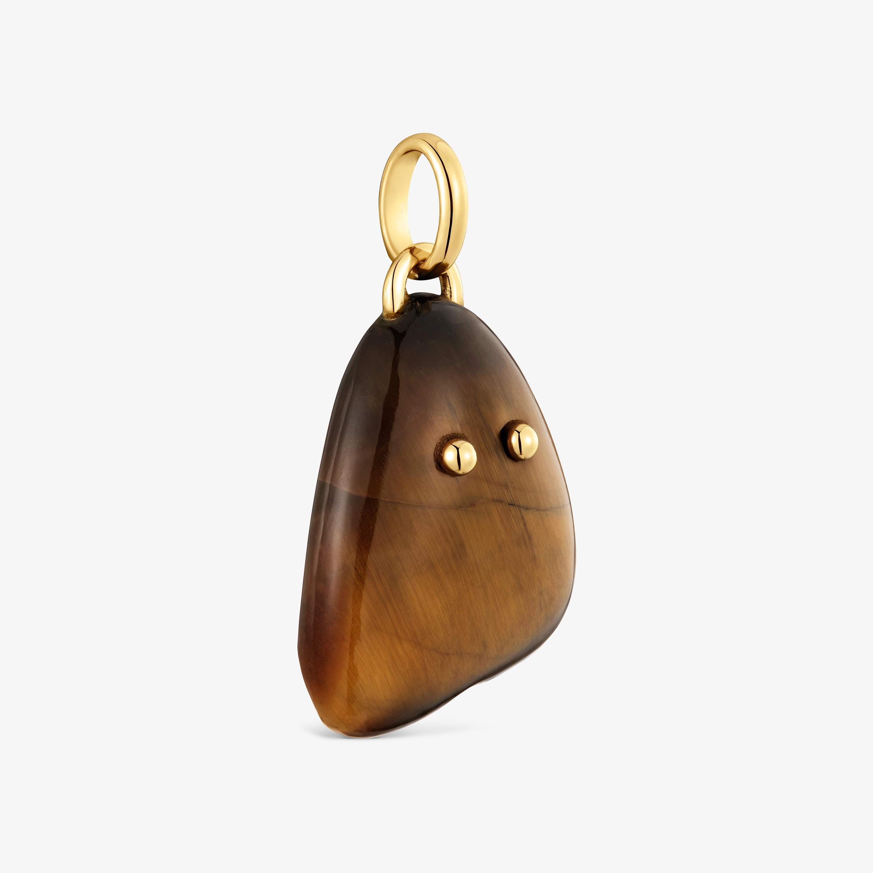 18kt gold vermeil and tiger’s eye Pendant TOUS Boo