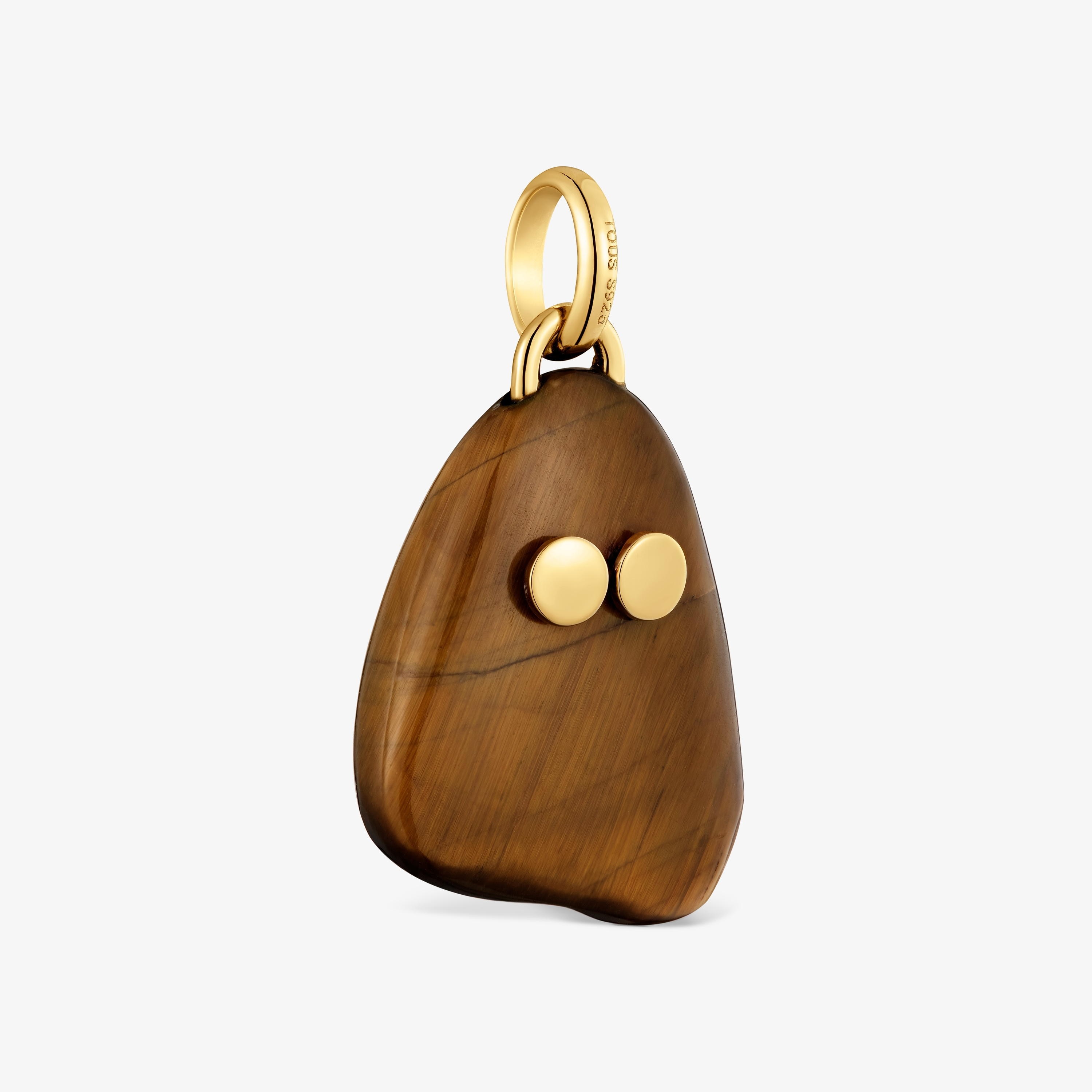 18kt gold vermeil and tiger’s eye Pendant TOUS Boo