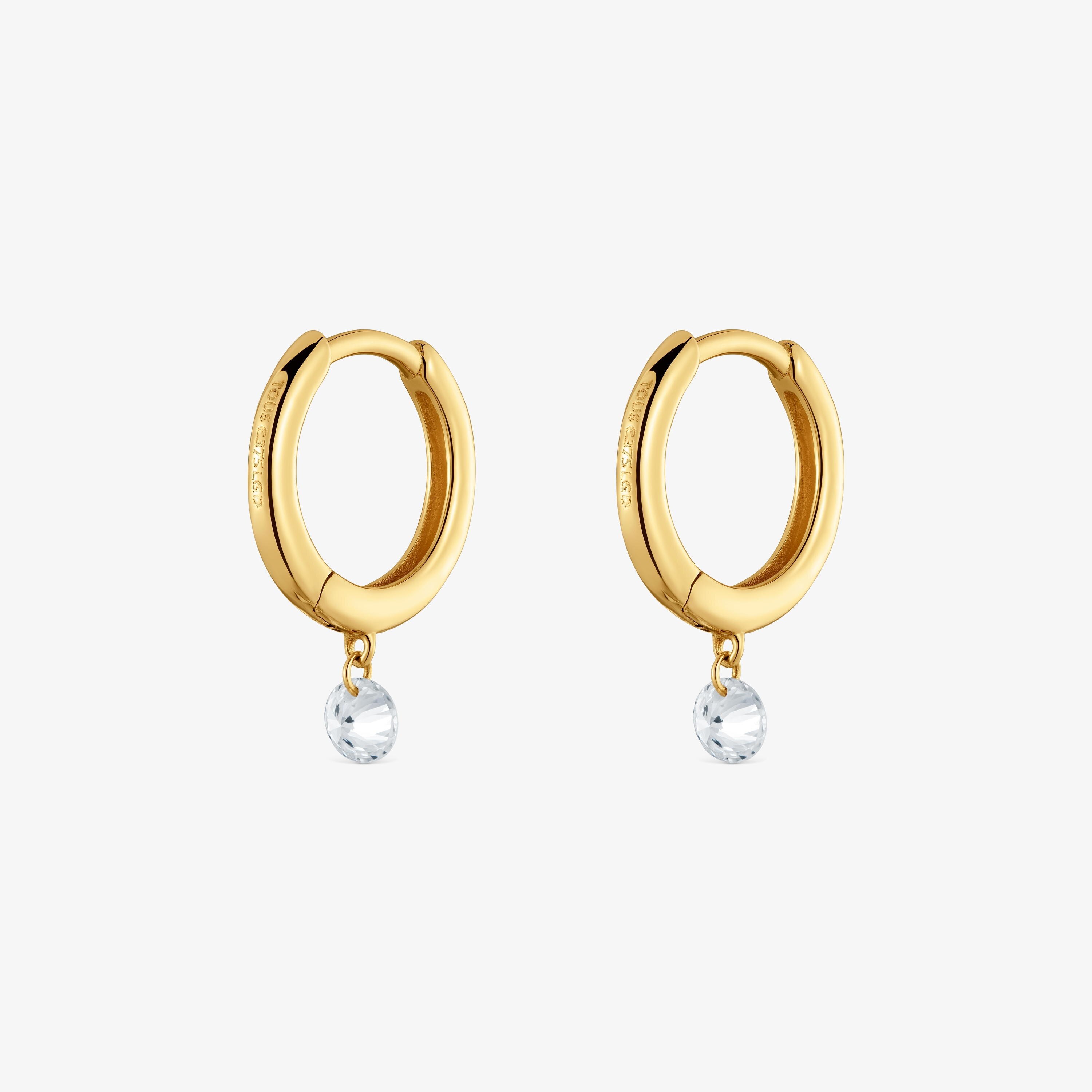 9kt gold and lab-grown diamond Hoop earrings TOUS Irisé LGD