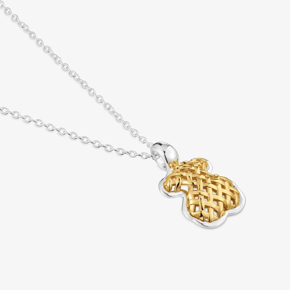 Two-tone bear Necklace TOUS Pava