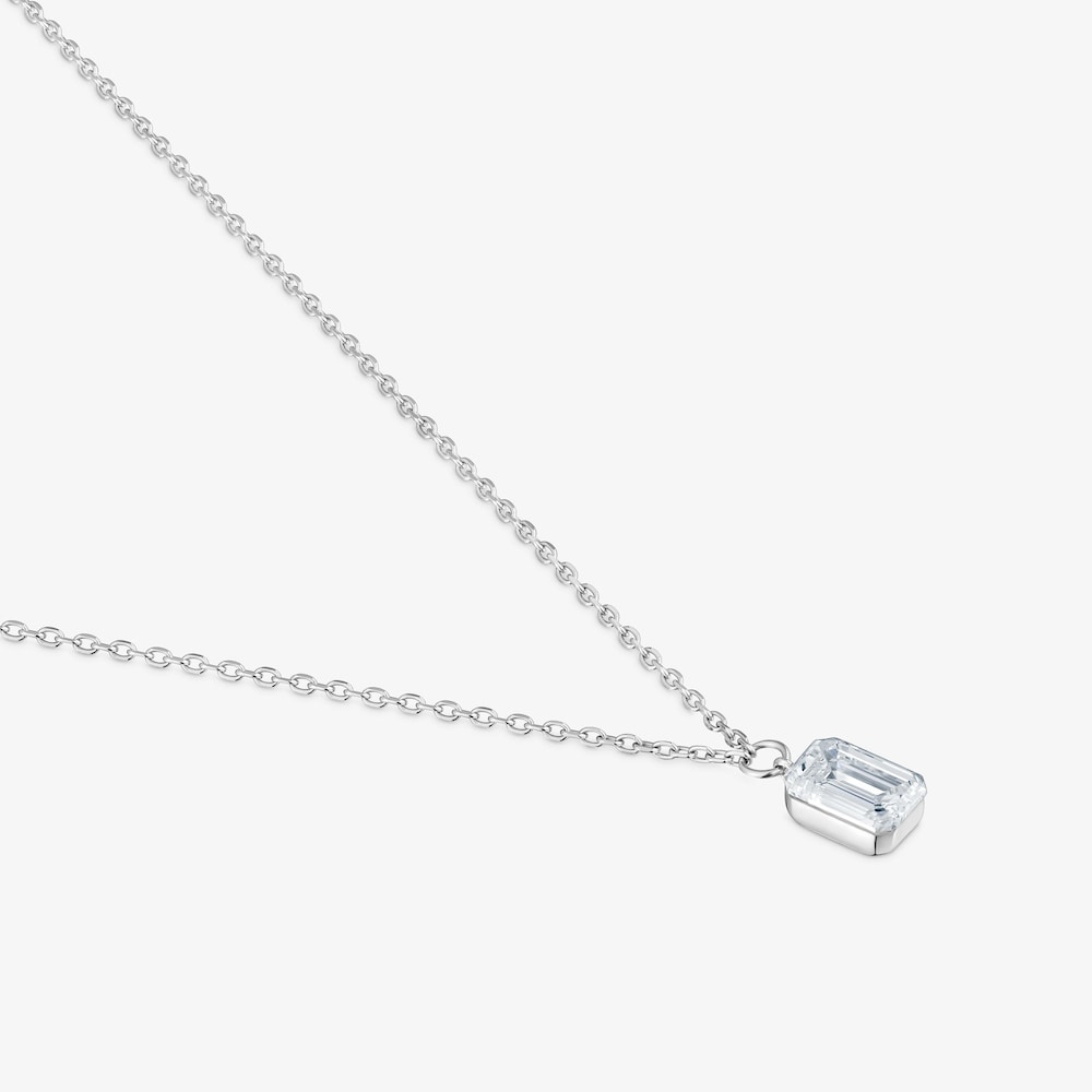 Halskette aus 9&nbsp;kt Wei&szlig;gold mit im Labor gez&uuml;chteten Diamanten TOUS Iris&eacute; LGD
