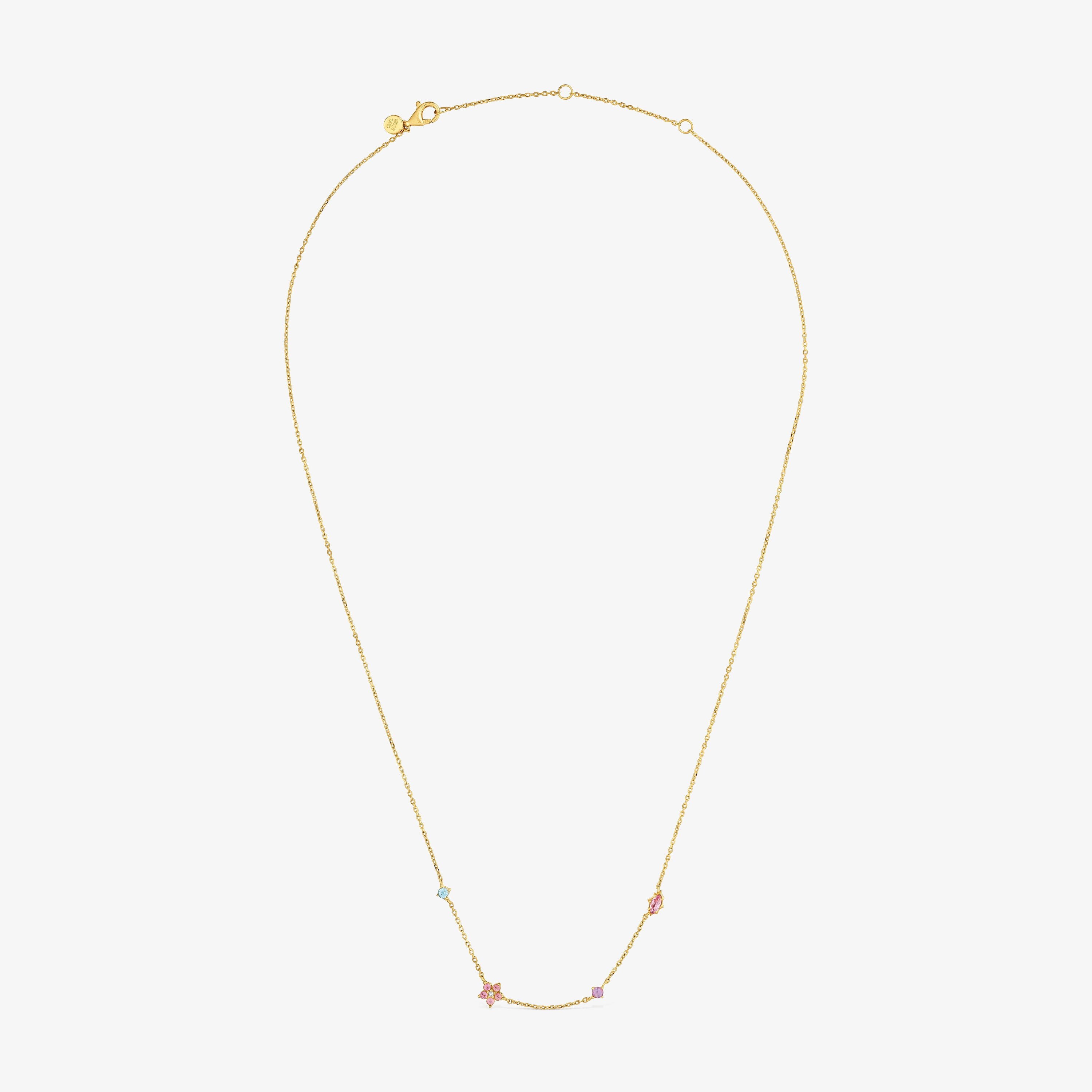 9kt gold, gemstones and lab-grown diamond Necklace TOUS Irisé LGD